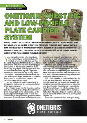 AIRSOFT ACTION ON 1TG LOW PROFILE CHEST CARRY SYSTEMS