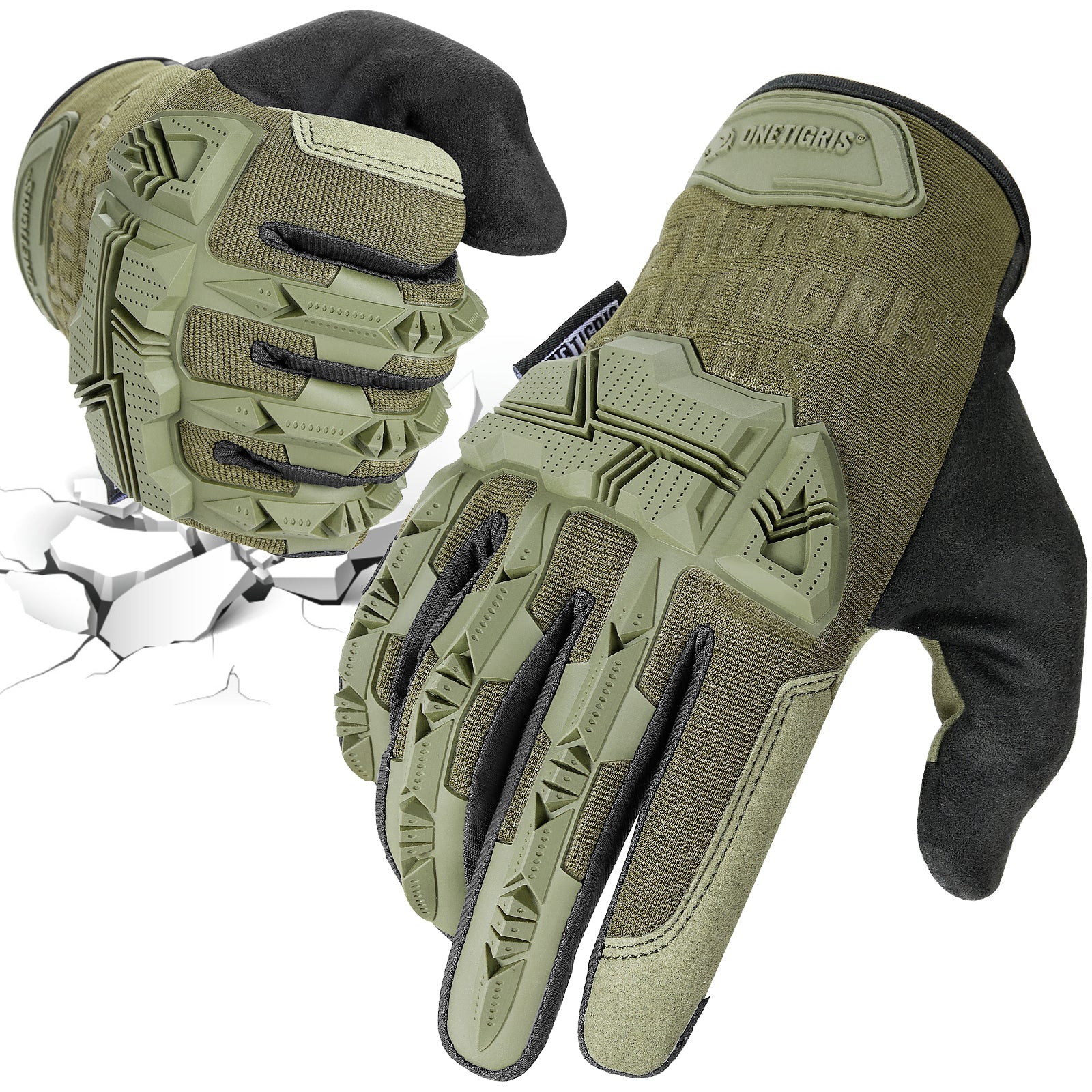 Tactical Motorcycle Gloves丨Touchscreen & PVC Protection