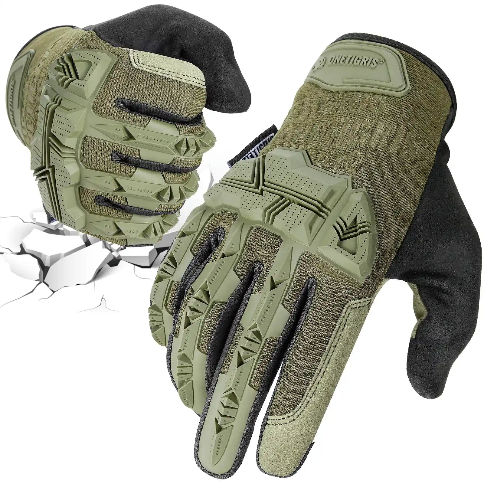 Tactical Motorcycle Gloves丨Touchscreen & PVC Protection