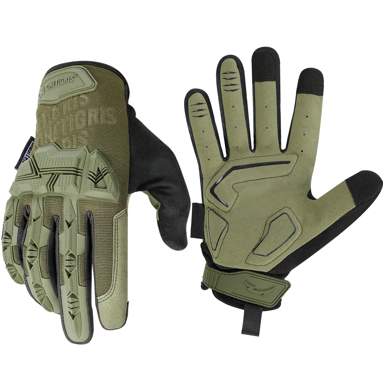 Tactical Motorcycle Gloves丨Touchscreen & PVC Protection