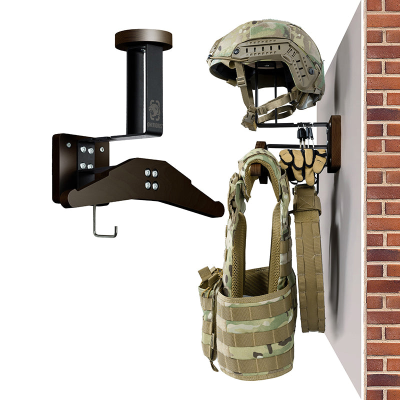 Tactical Gear Wall Mount 05 丨 With Panel rack hook & 40KG Load Capacity