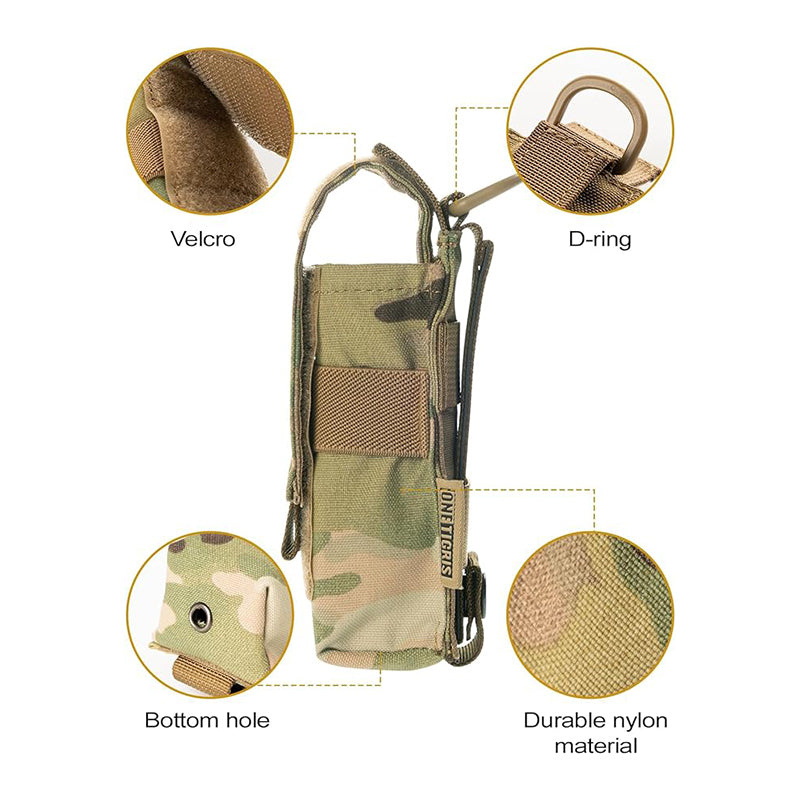 Flashlight Pouch 02 丨MOLLE System & Adjustable Hooks