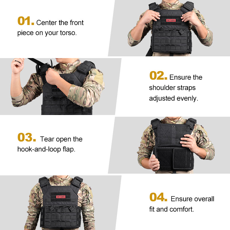DOOM Tactical Vest 丨 MOLLE System & Velcro Panel