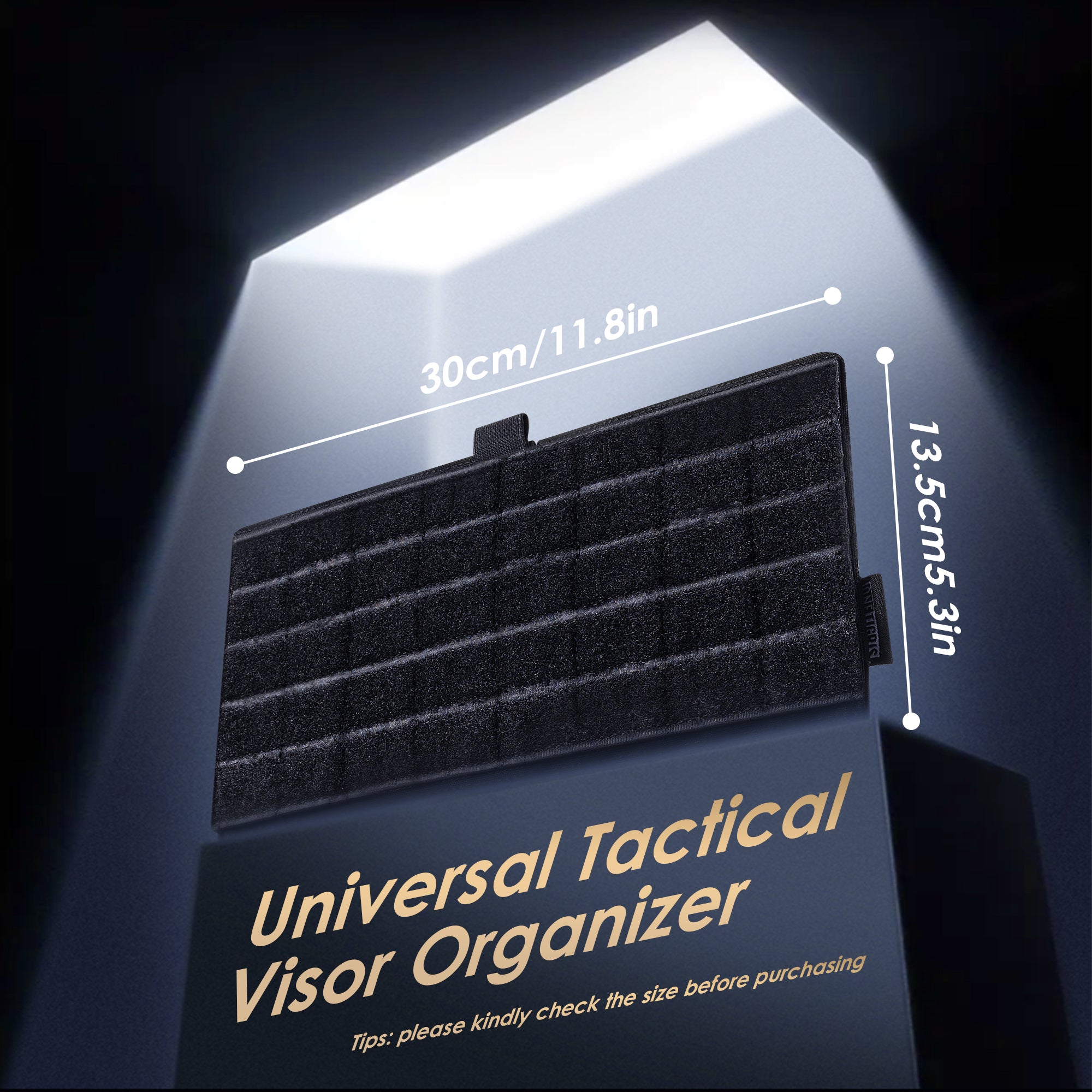 Molle Visor Panel Organizer 03丨 with Single-Mouth Storage Bag&11.8" x 5.3"