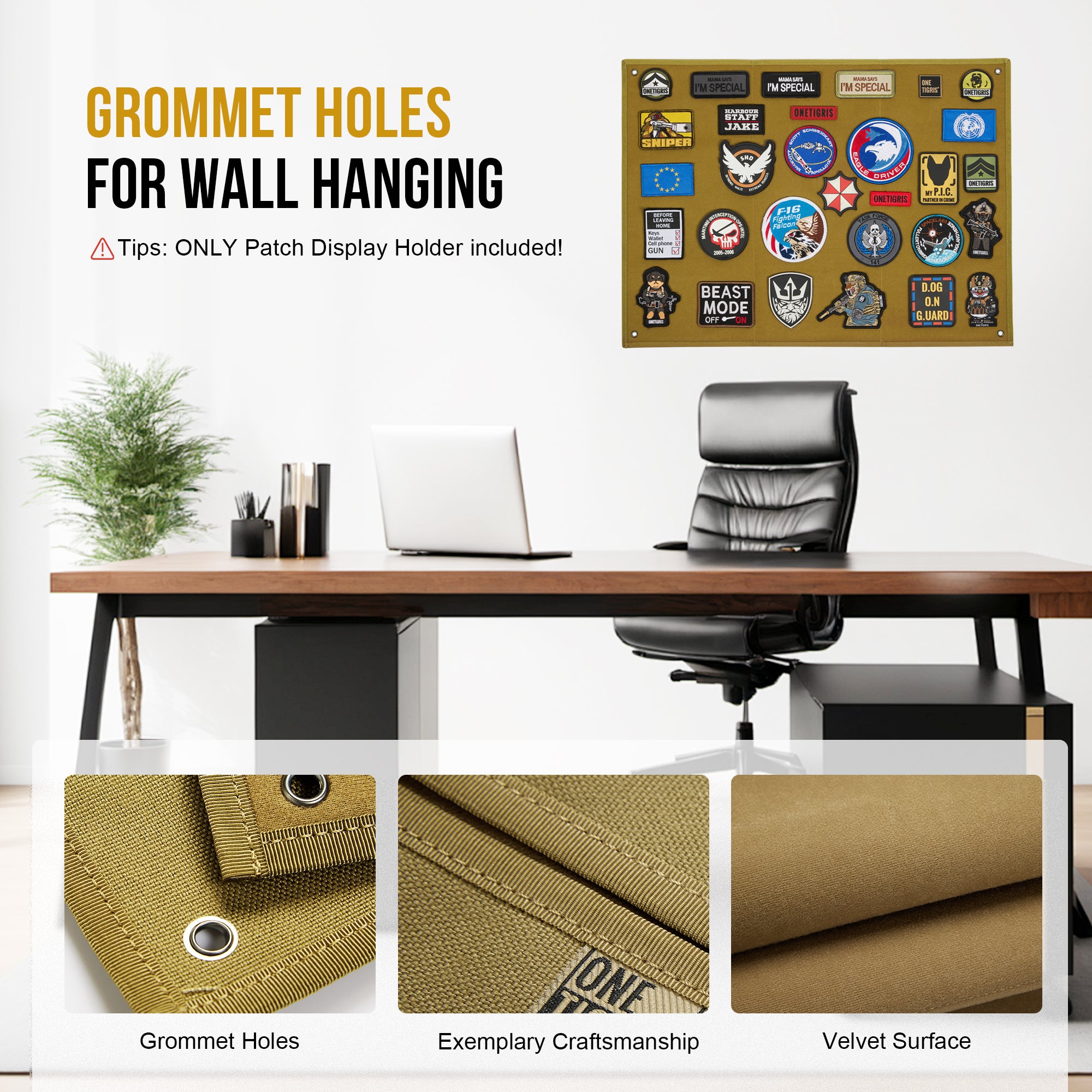 Patch Display 丨 22"x17.7"& Foldable