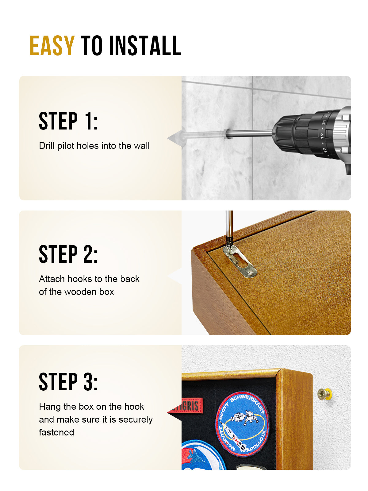 Hidden Gun Storage | Secret Storage with Photo Frame & Patch Display