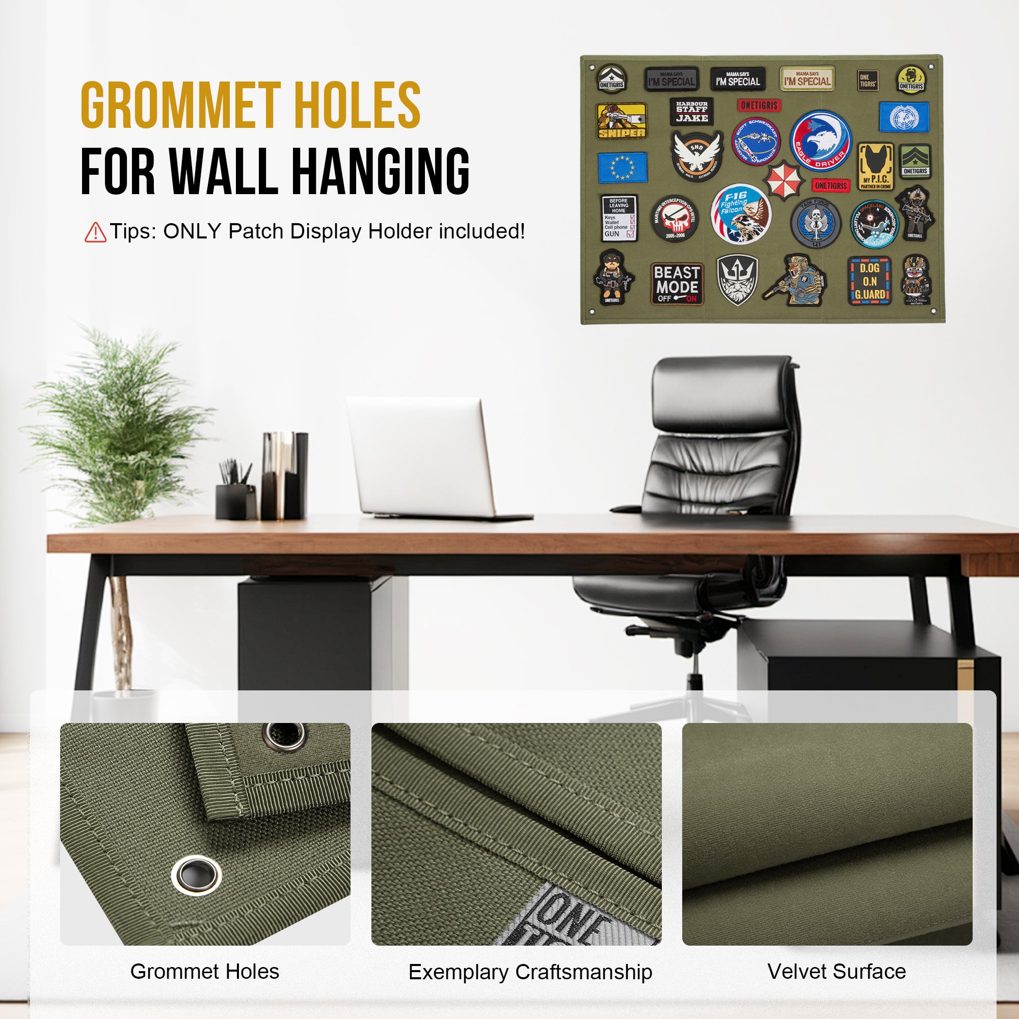 Patch Display 丨 22"x17.7"& Foldable