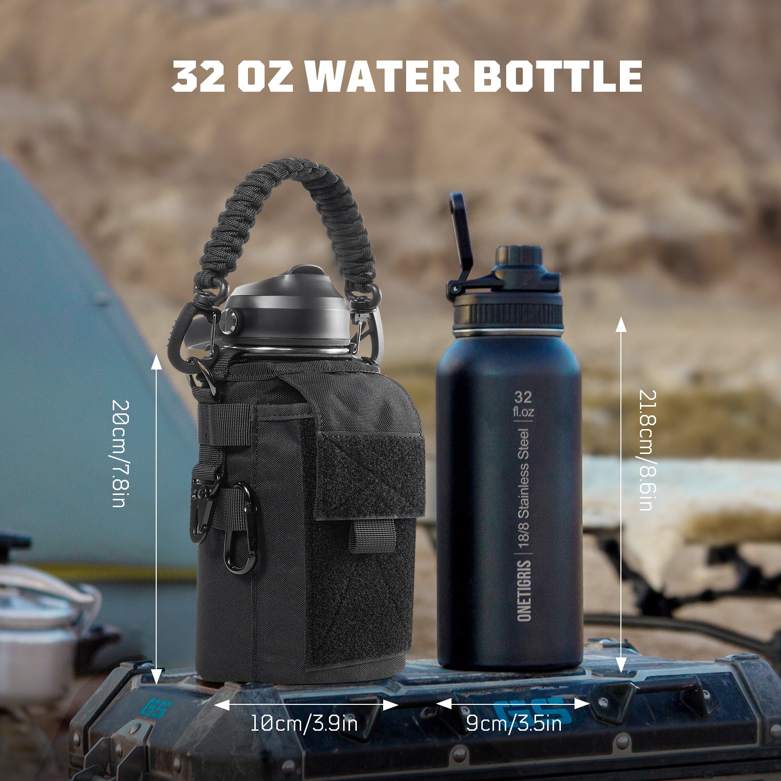 OneTigris 32oz Insulated Water Bottle with Pouch set – OneTigris