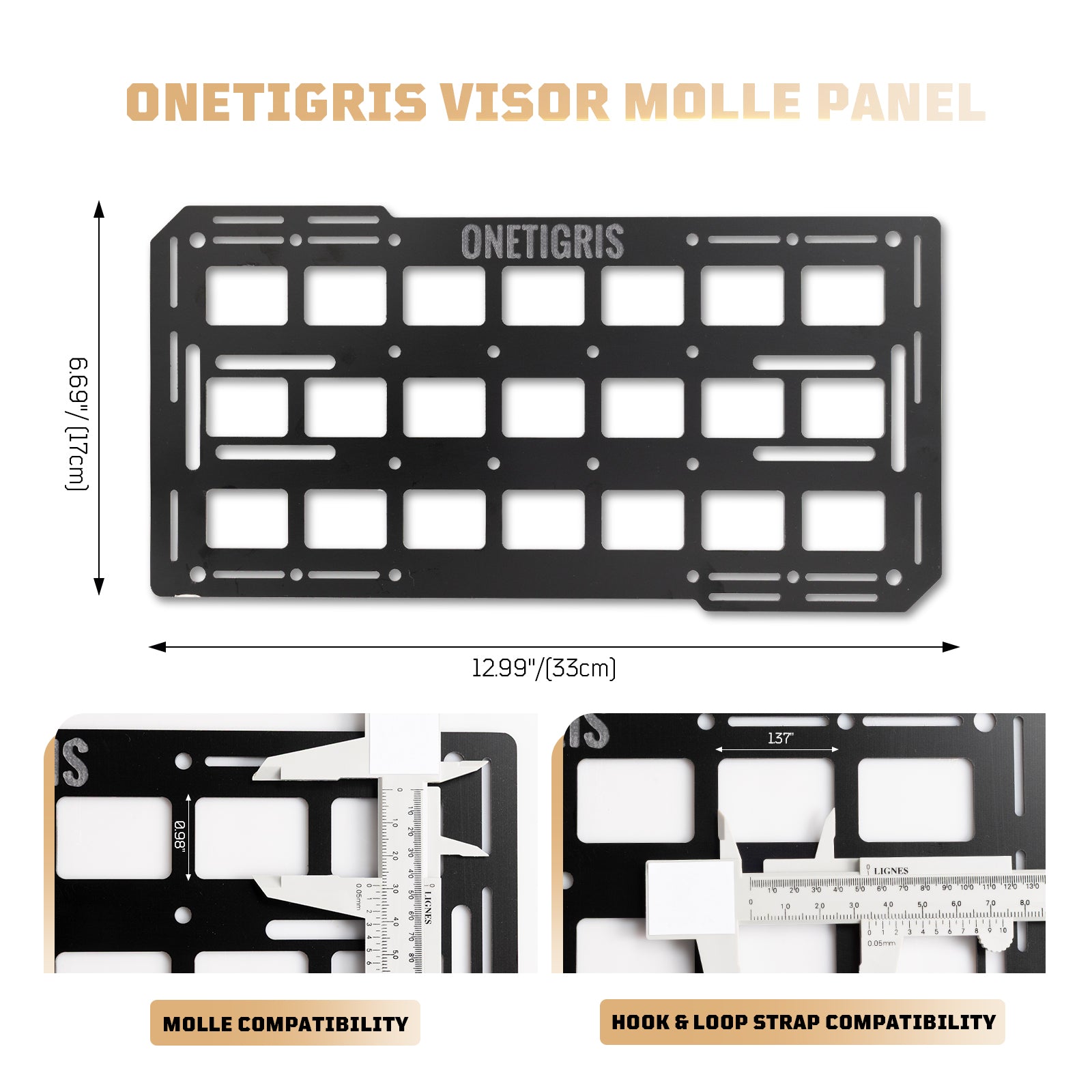 Car Fiberglass MOLLE Panel  Visor Organizer 丨Space-saving & easy installation
