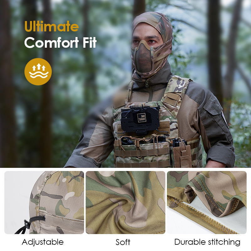 Balaclava Mesh Mask 丨Full Face Protection & Foldable