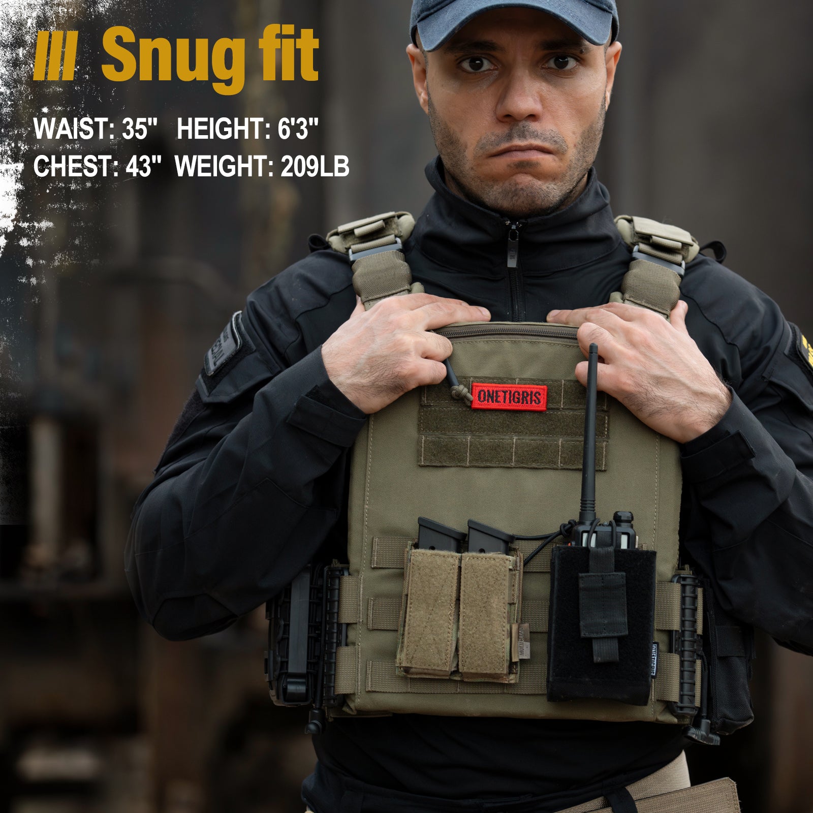 FYR Tactical Vest 丨 MOLLE System & Adjustable Size