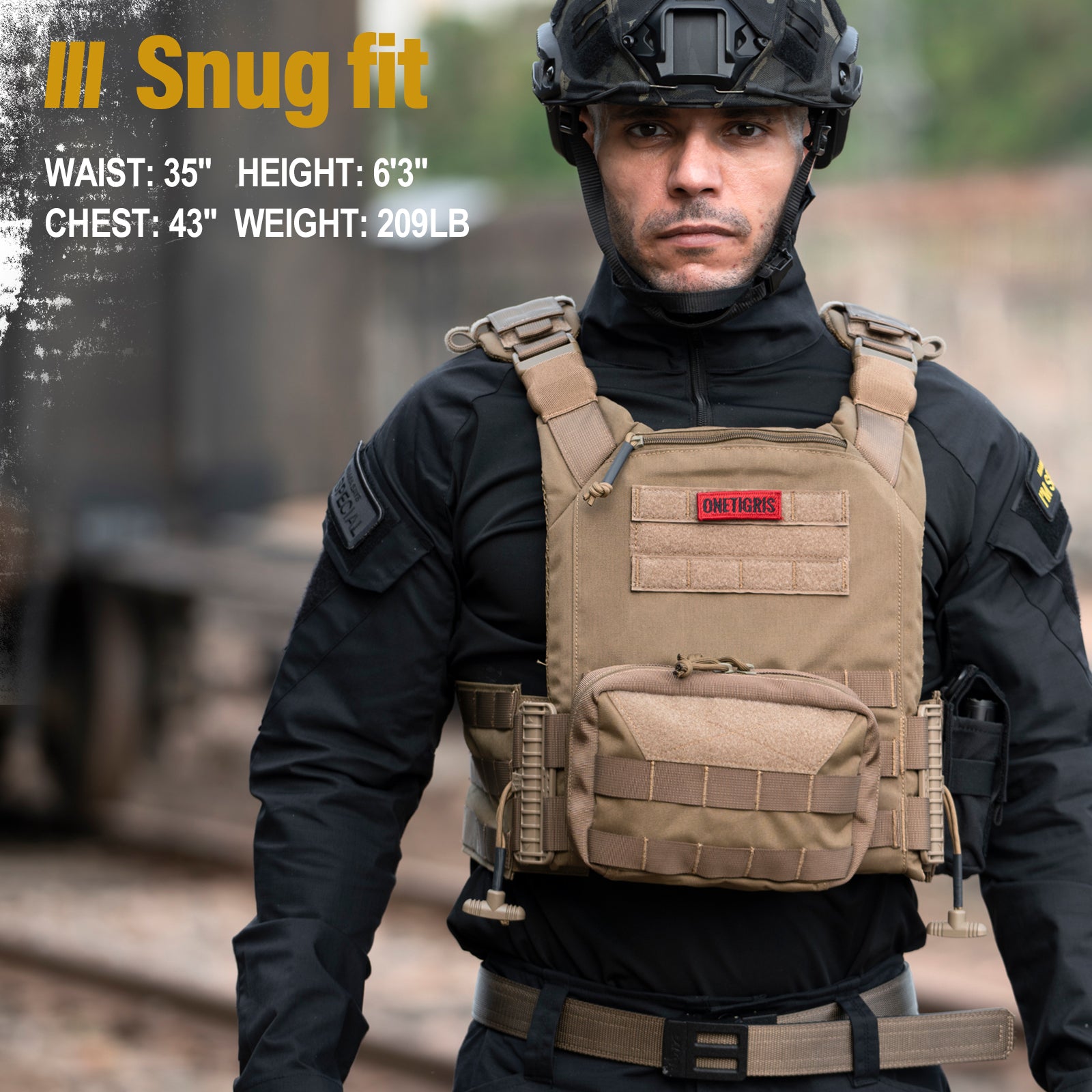 FYR Tactical Vest 丨 MOLLE System & Adjustable Size