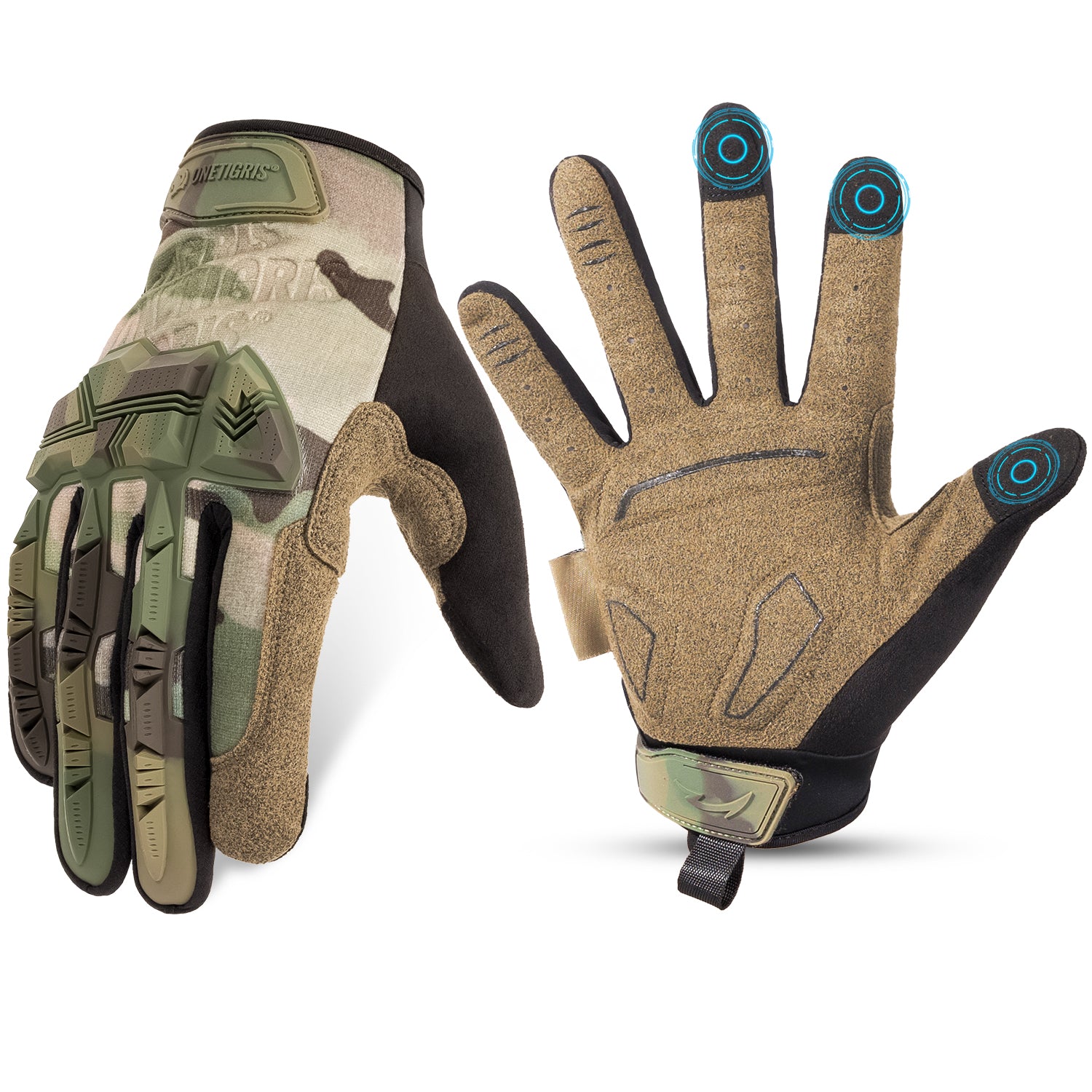 Tactical Motorcycle Gloves丨Touchscreen & PVC Protection