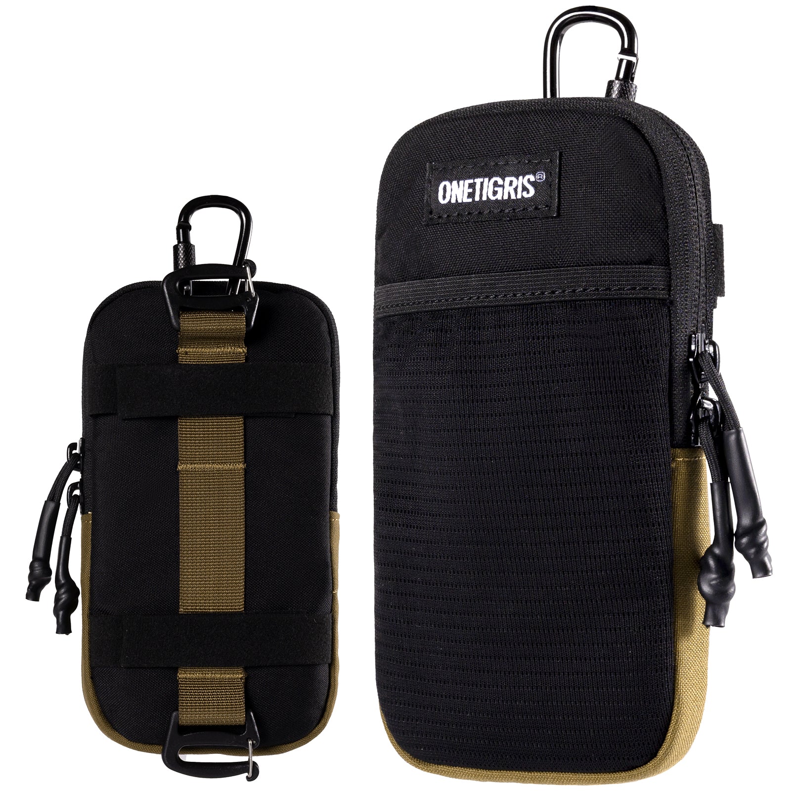 MOLLE Phone Pouch 丨 Heavy-duty carabiners & YKK zippers