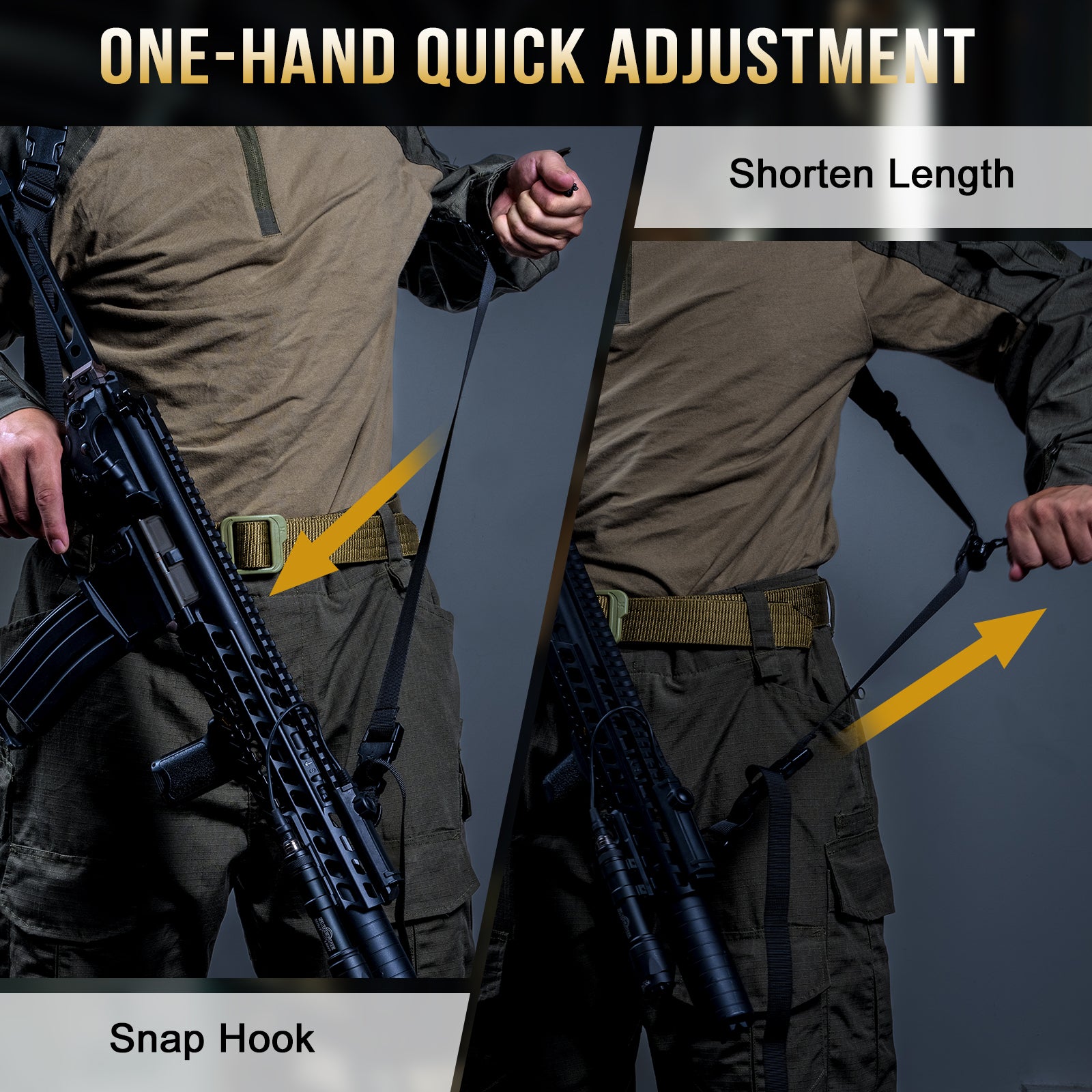 2-Point Sling 01丨 Quick-Adjust&Velcro Storage Tie