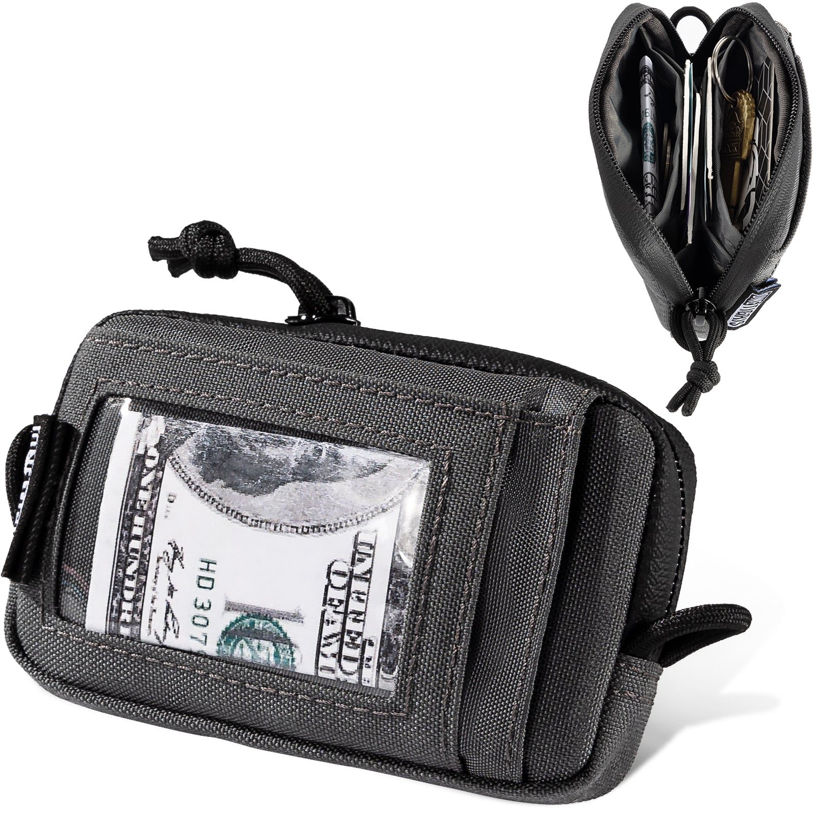 OneTigris Front Pocket Wallet with Zipper Coin Purse – OneTigris