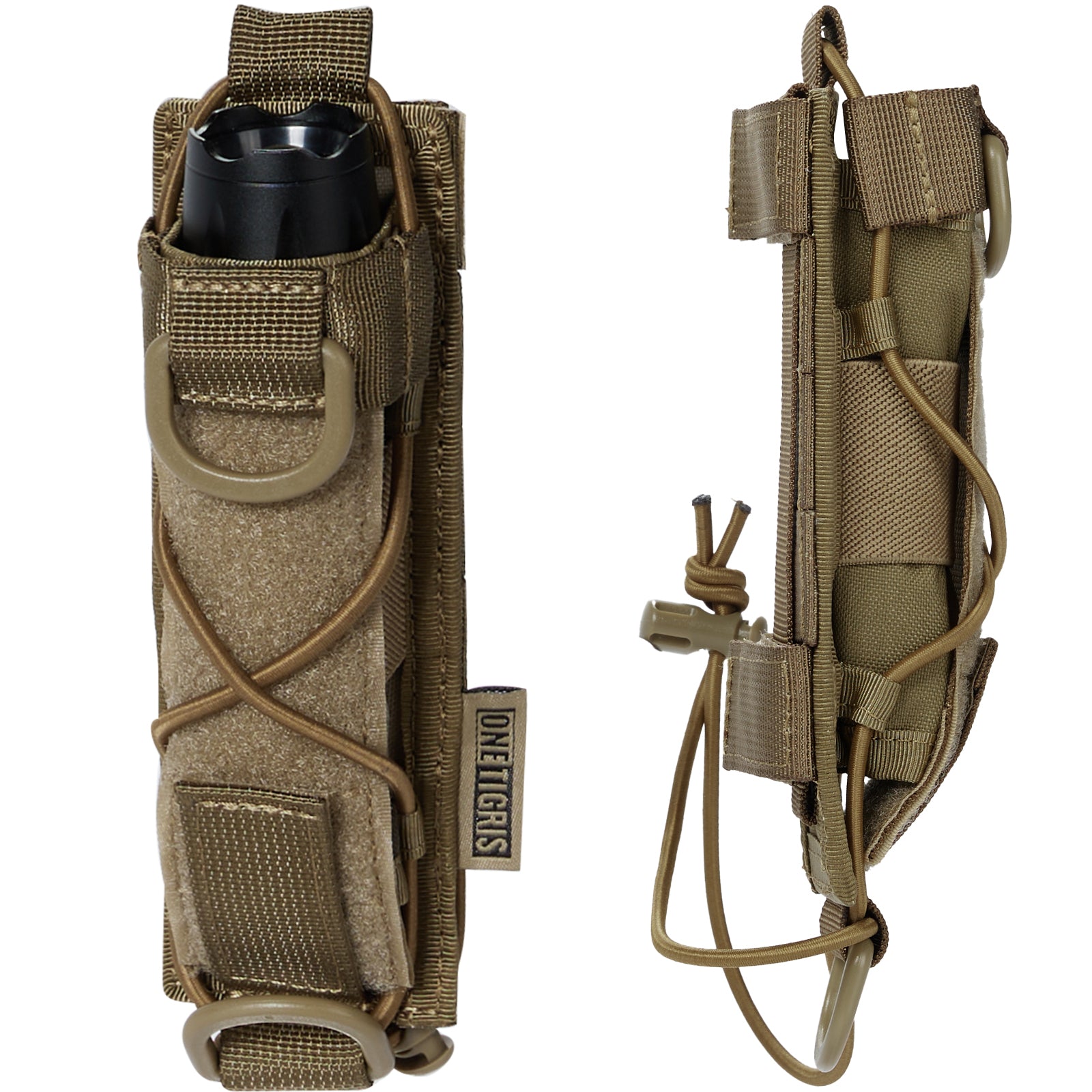 Flashlight Pouch 04 丨 MOLLE System & Adjustable Size