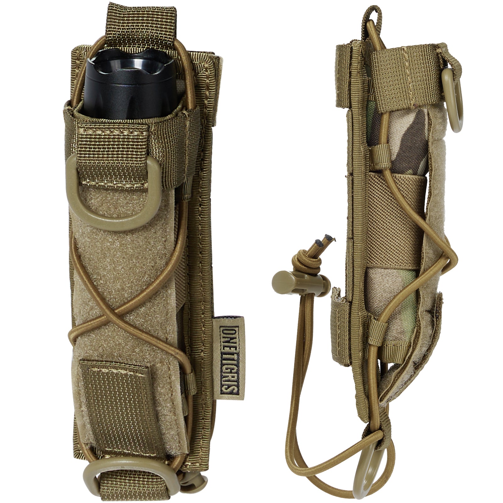 Flashlight Pouch 04 丨 MOLLE System & Adjustable Size