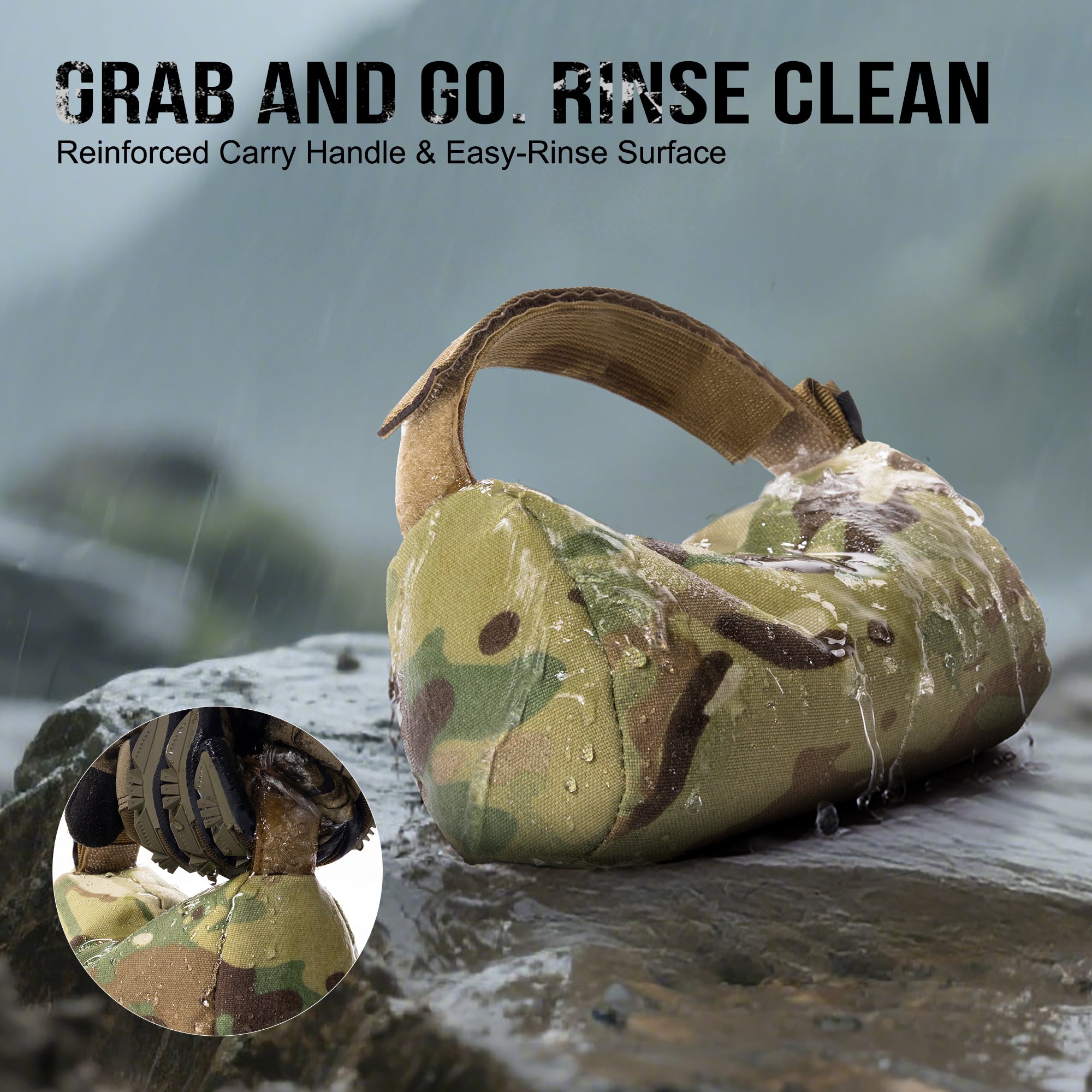 Handled Gun Rest Bag	‎丨Pre-Filled&YKK Invisible Zipper