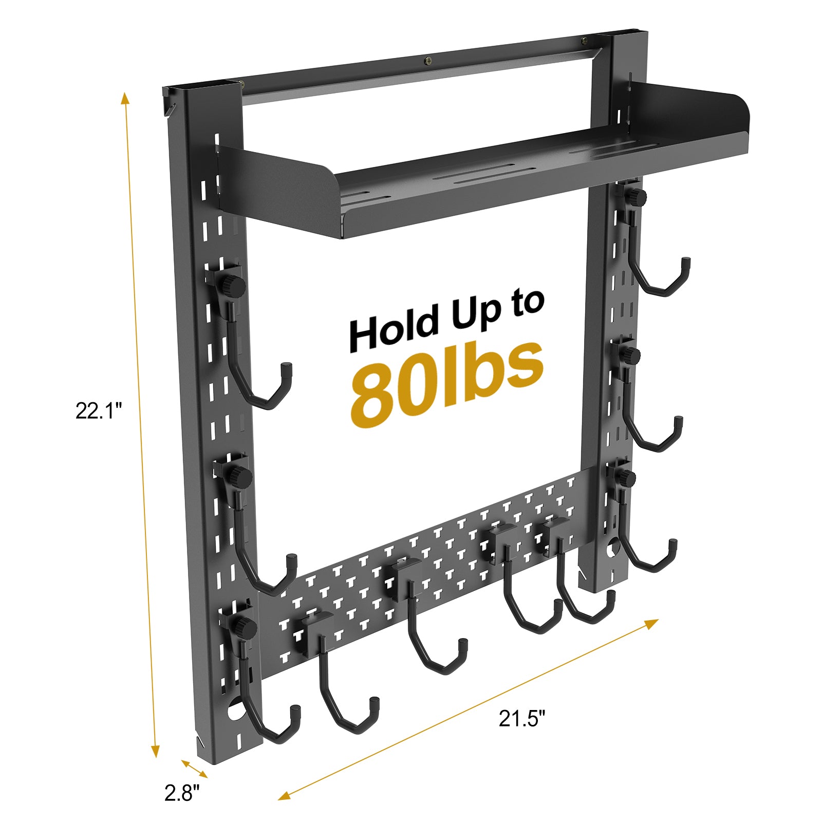 Wall Mount Rack 12丨Accessories Shelf Added
