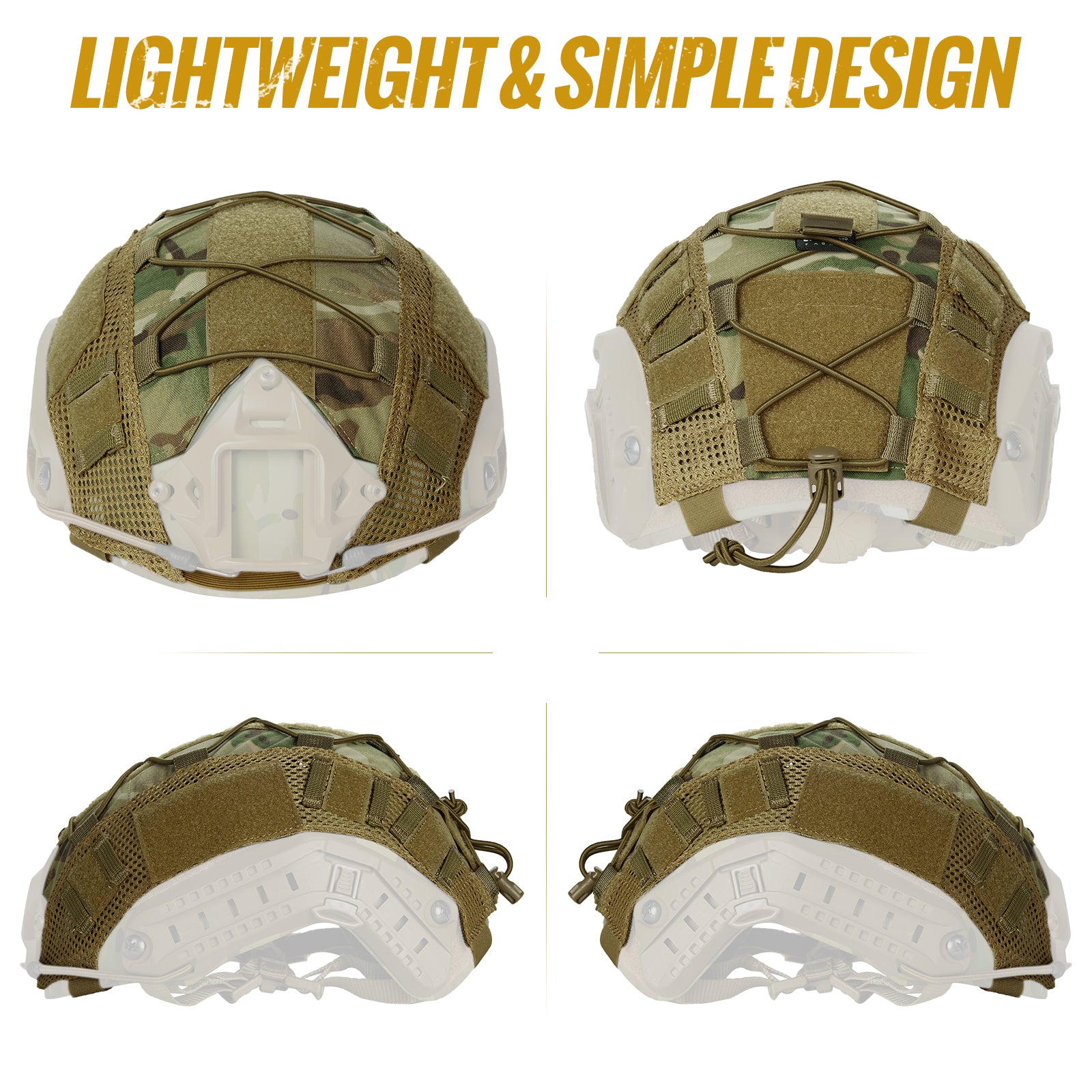Tactical Helmet Cover 11丨Fit for Ops-Core Fast PJ Helmet &With patch