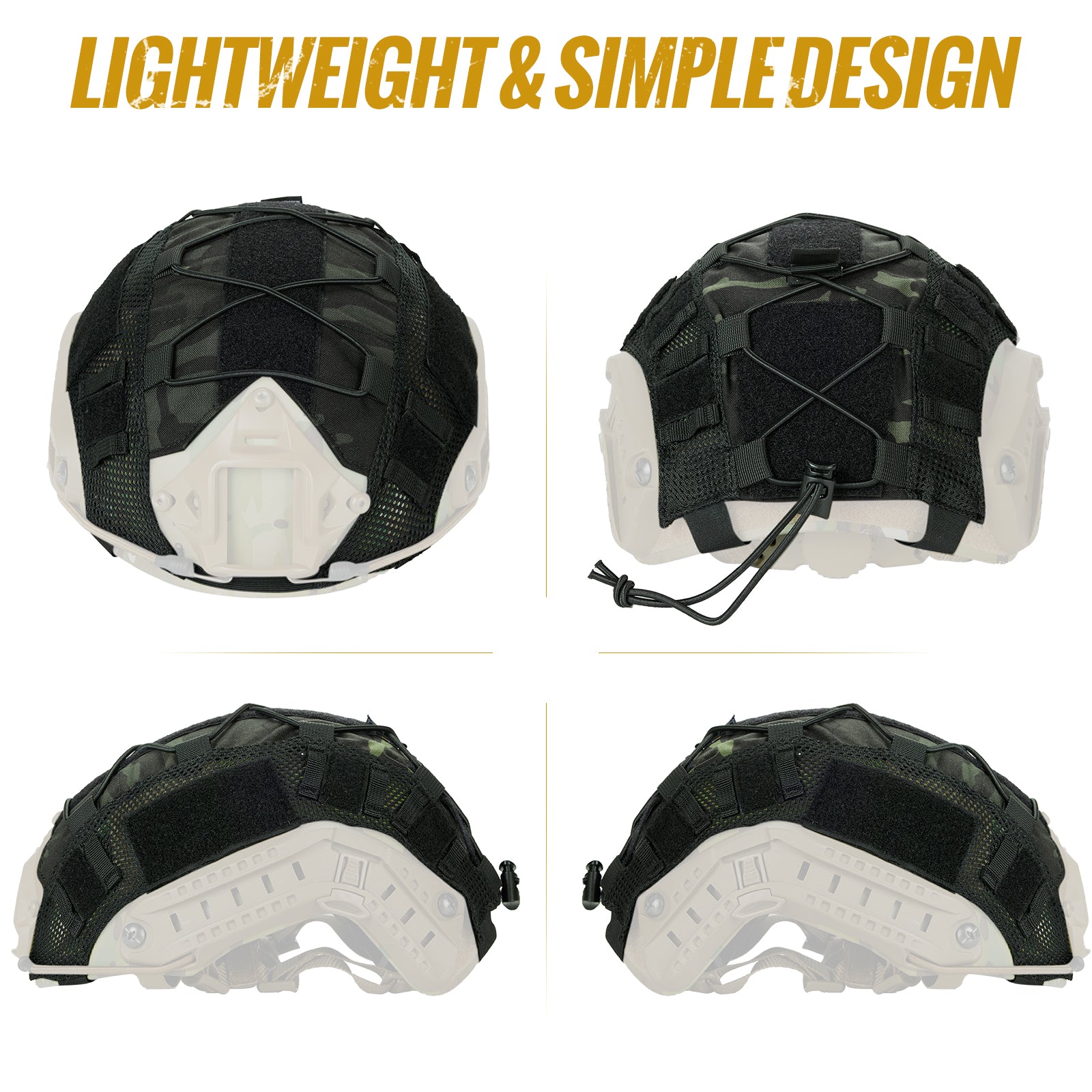 Tactical Helmet Cover 11丨Fit for Ops-Core Fast PJ Helmet &With patch