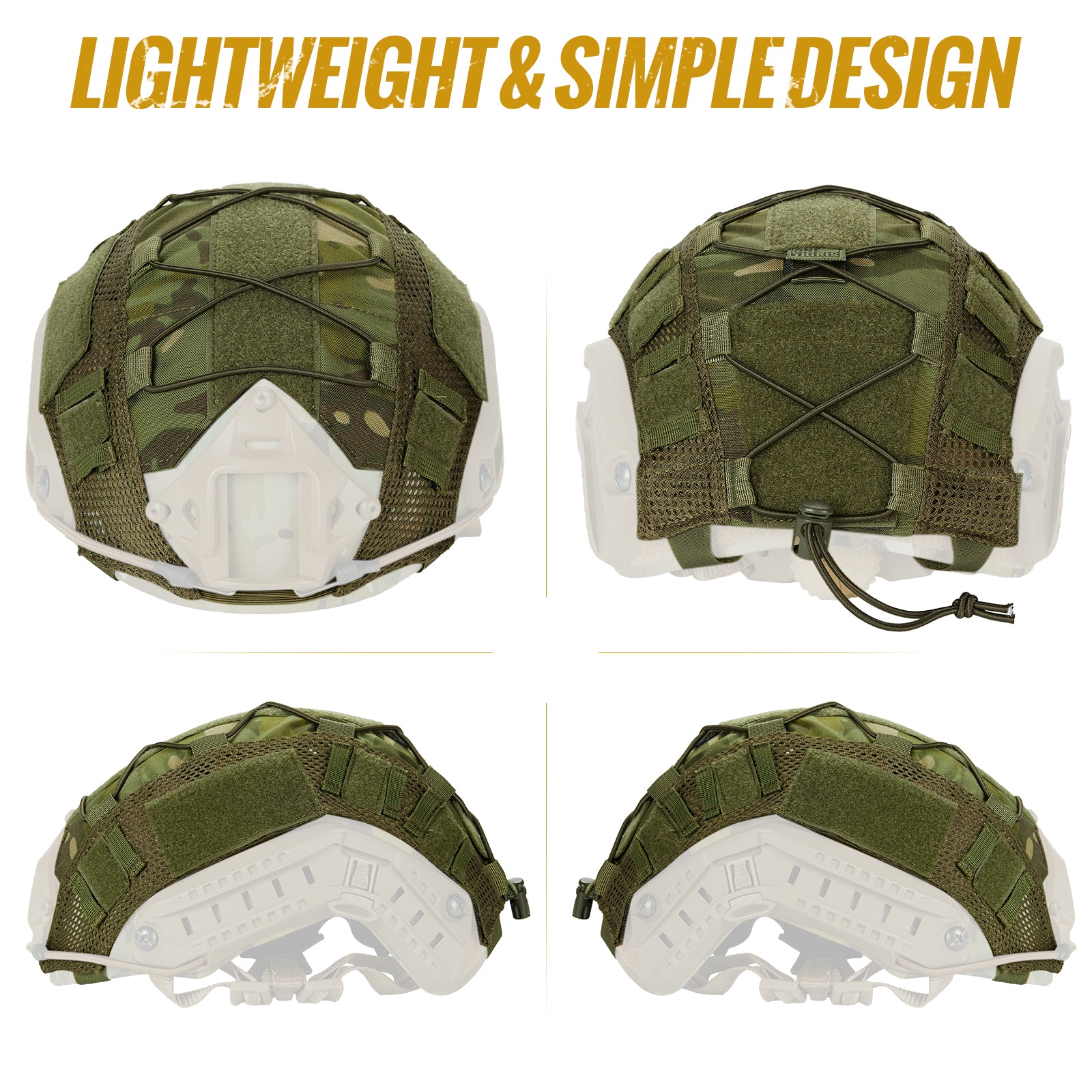 Tactical Helmet Cover 11丨Fit for Ops-Core Fast PJ Helmet &With patch