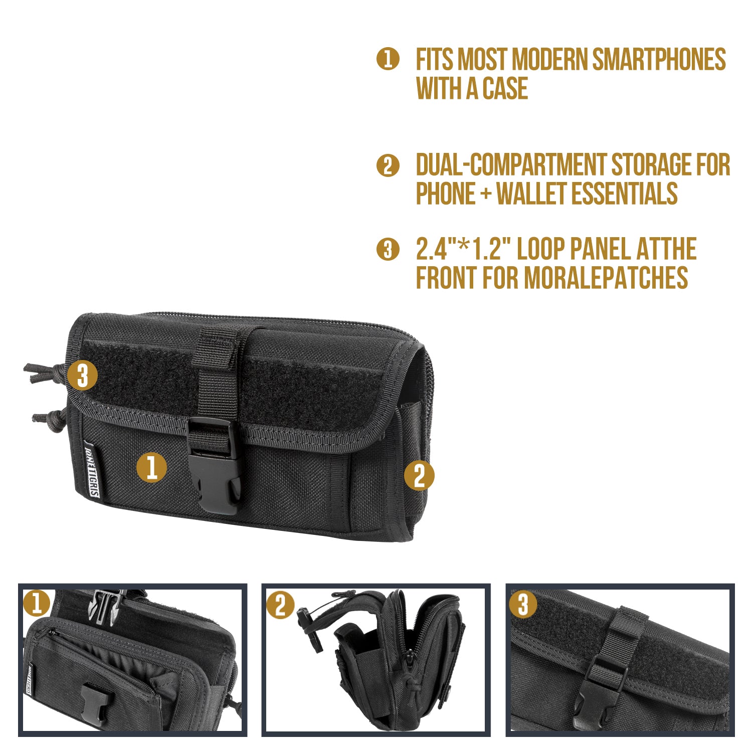 Phone Pouch for MOLLE System | Tactical Phone Pouch | OneTigris