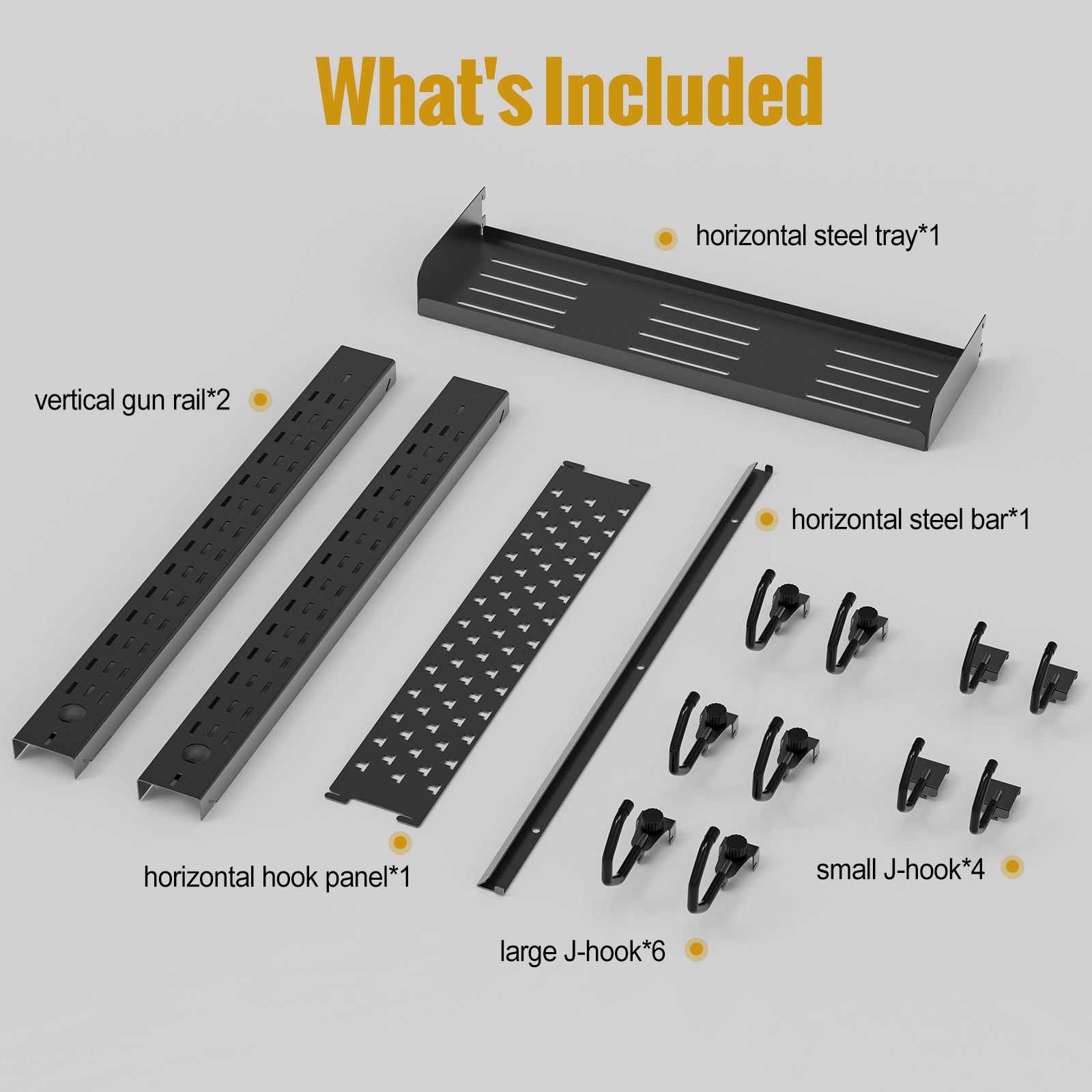 Wall Mount Rack 12丨Accessories Shelf Added