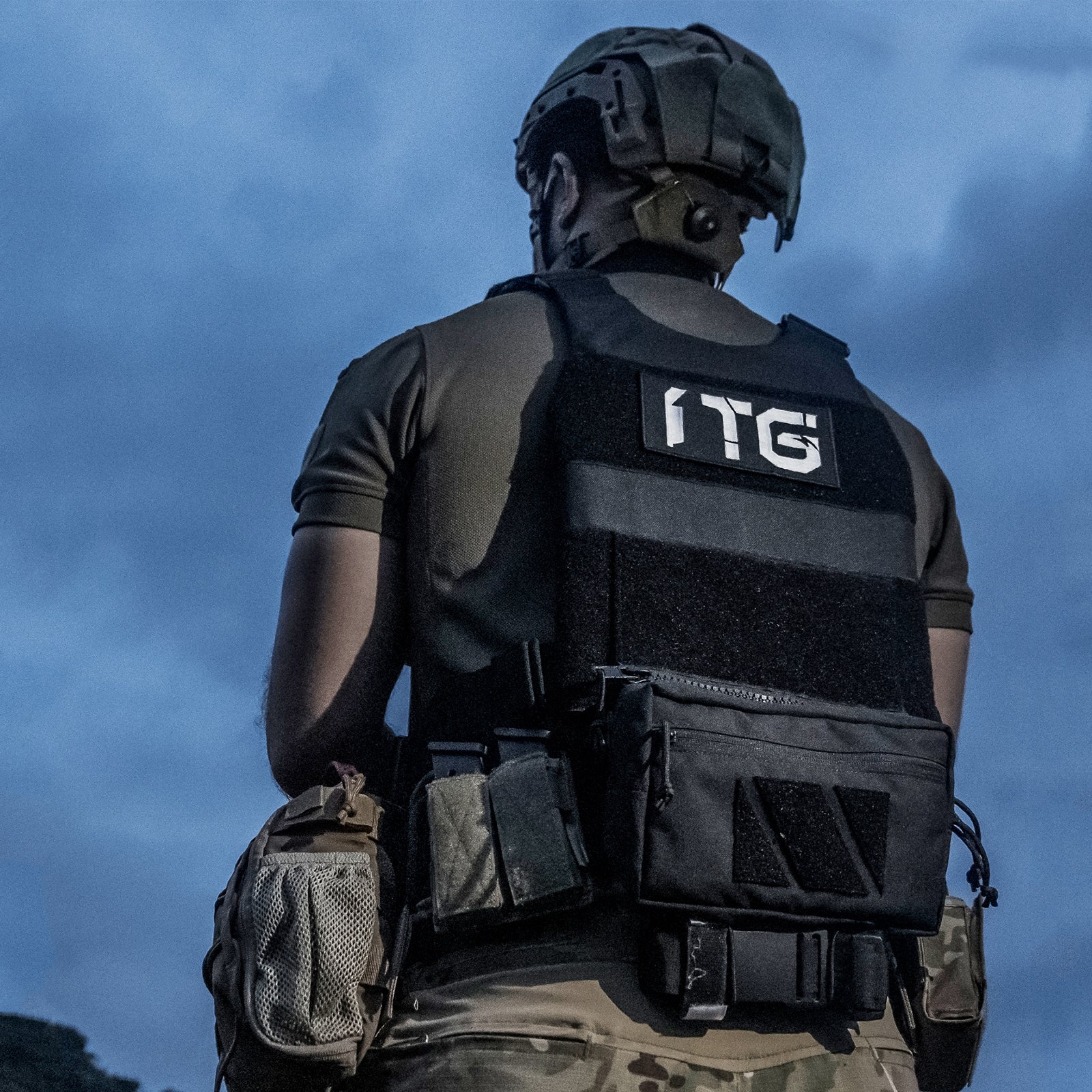 Tactical PLUS1 Drop Pouch 丨with Hook and Loop Panel&for Vest Chest Rig Plate Carrier