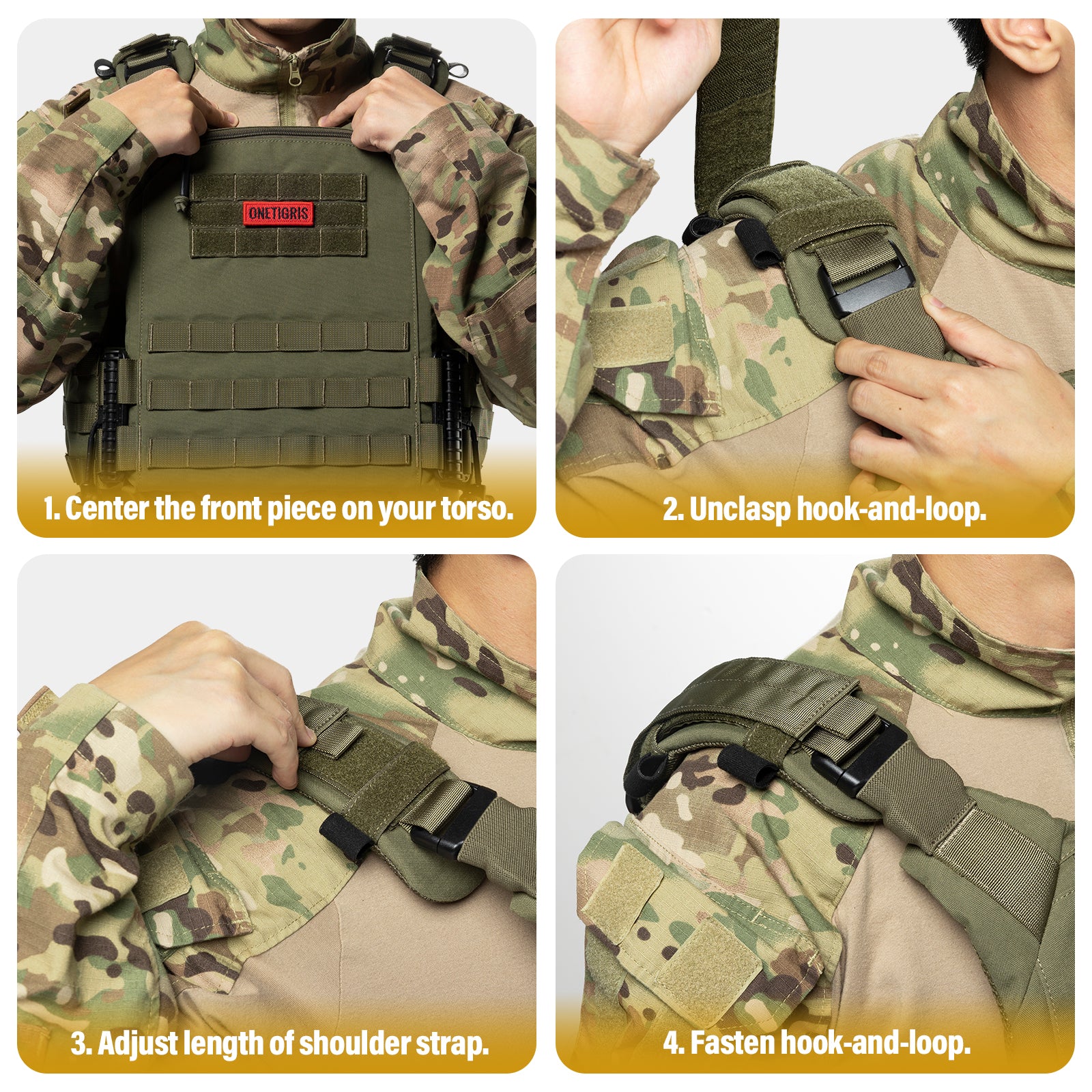 FYR Tactical Vest 丨 MOLLE System & Adjustable Size