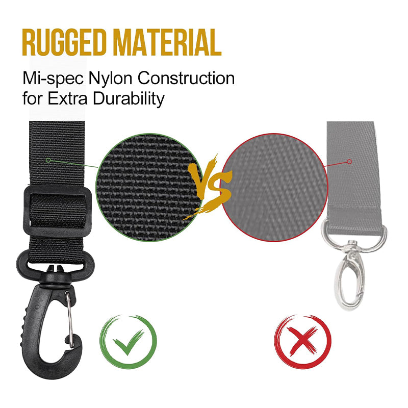 Shoulder straps 丨Features mini carabiner & Adjustable strap