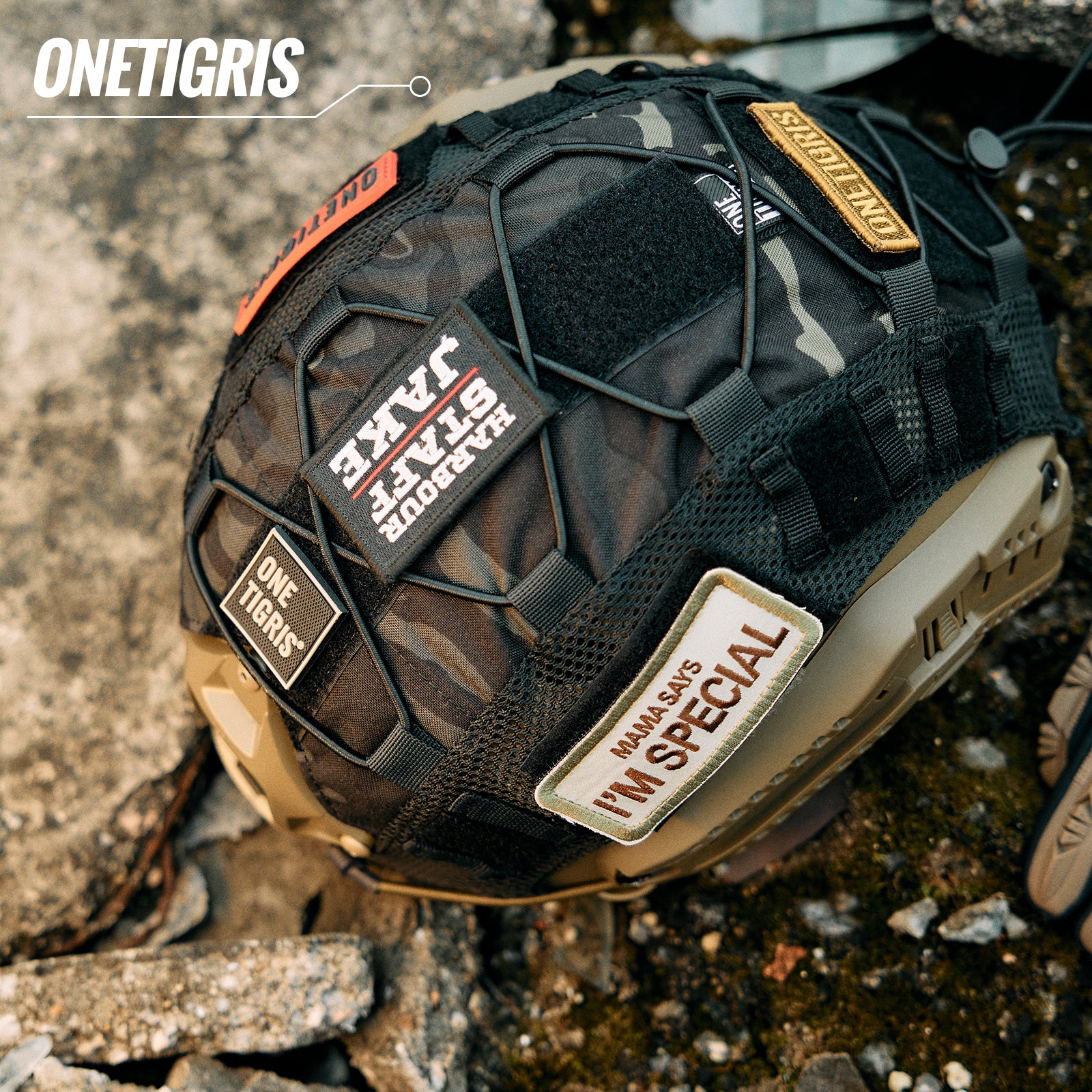 Tactical Helmet Cover 06 丨With patch set & MOLLE system