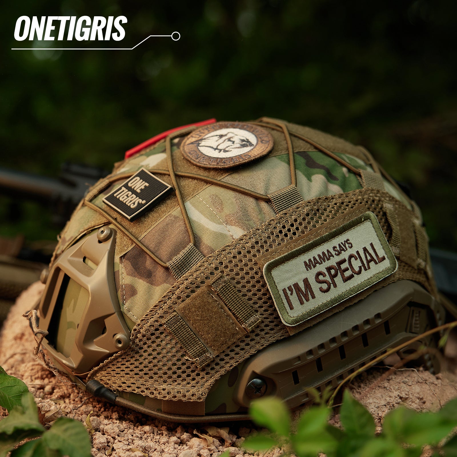 Tactical Helmet Cover 06 丨With patch set & MOLLE system