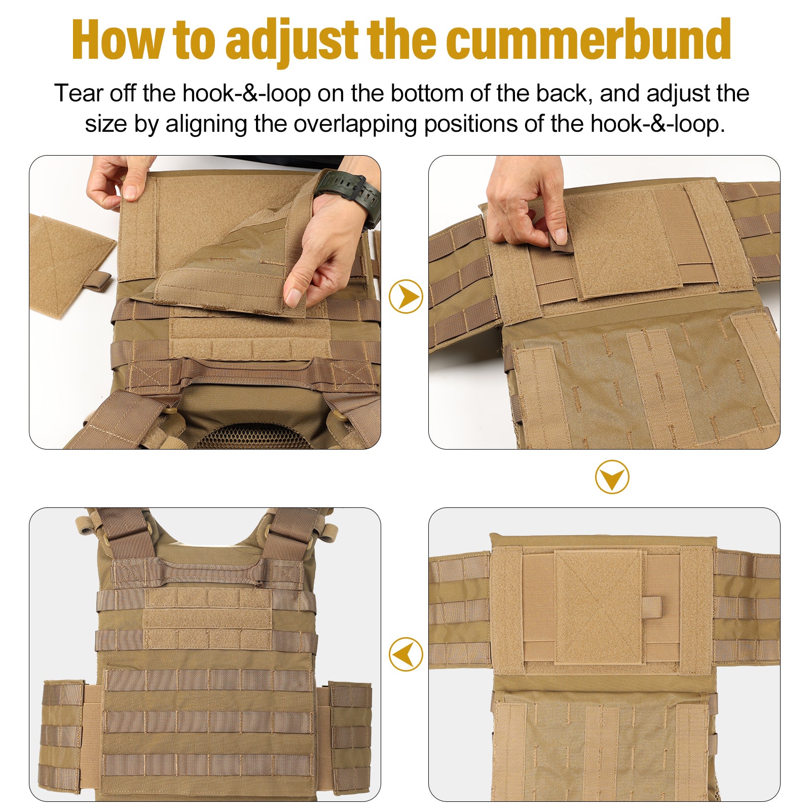 FYR Tactical Vest 丨 MOLLE System & Adjustable Size