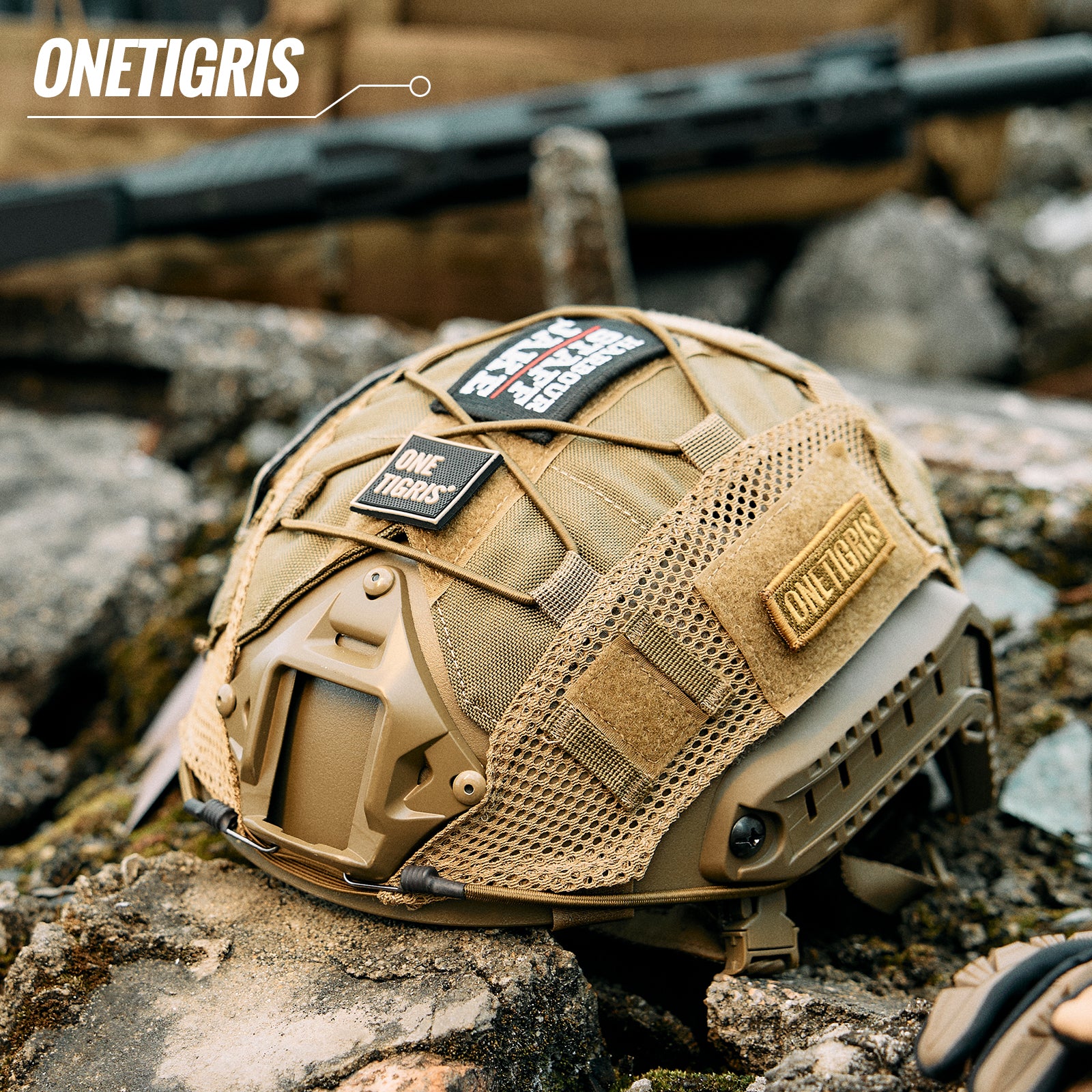 Tactical Helmet Cover 06 丨With patch set & MOLLE system