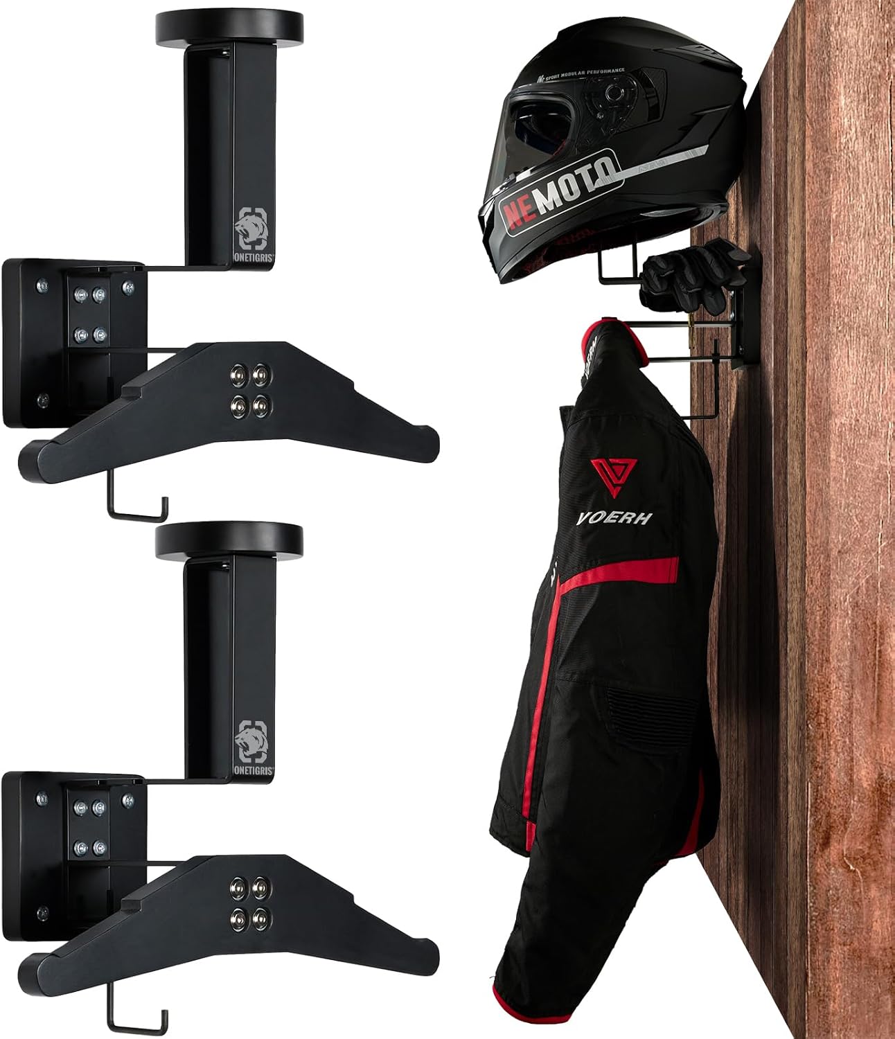 Tactical Gear Wall Mount 05 丨 With Panel rack hook & 40KG Load Capacity