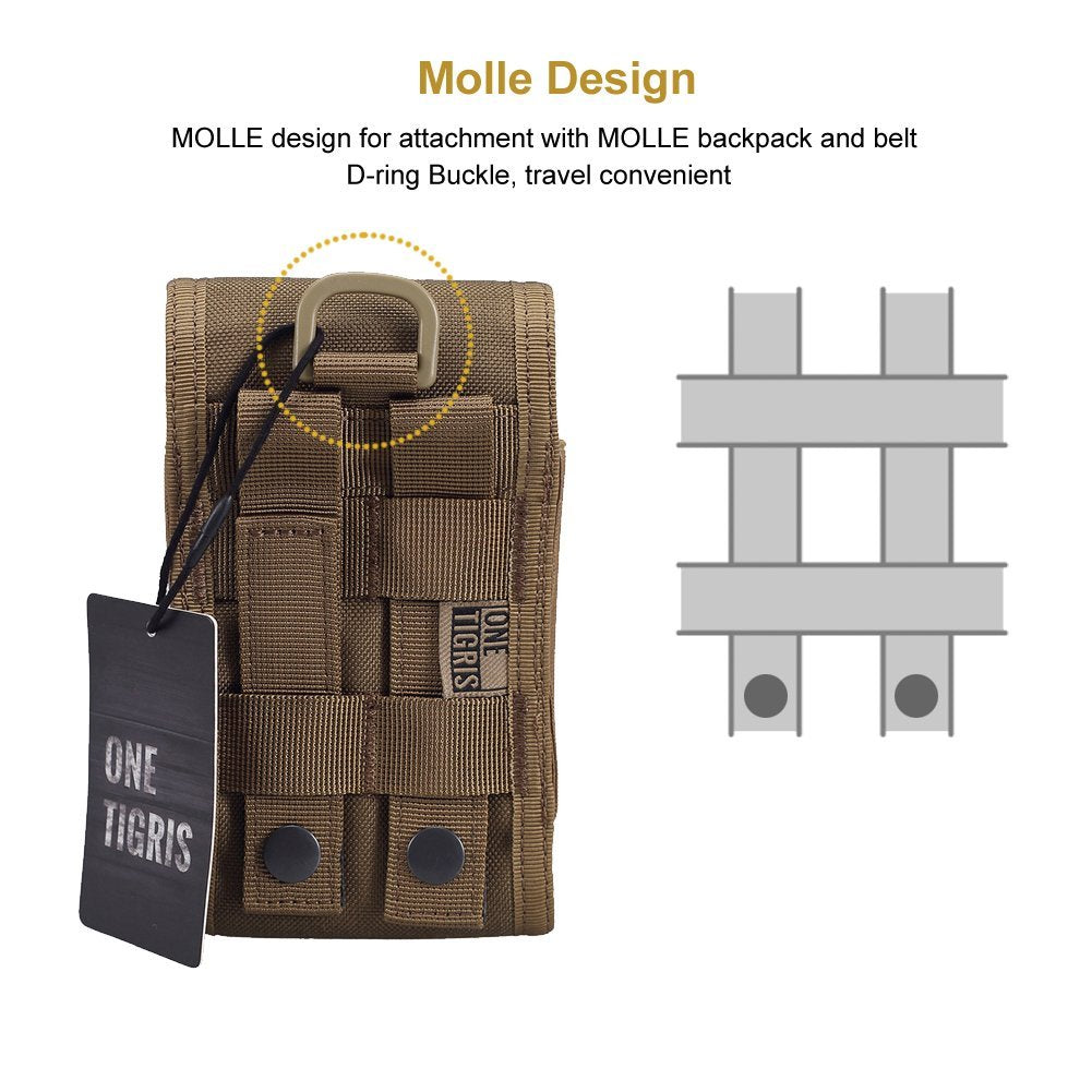Phone Pouch 01 丨 MOLLE System & Velcro Panel