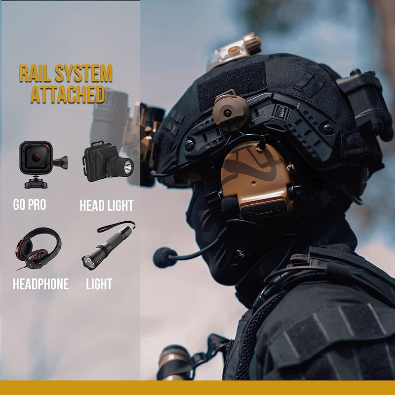 Fast Helmet Rails Fast High-Cut Tactical Helmet | Rail System & Helmet Cover | OneTigris ...