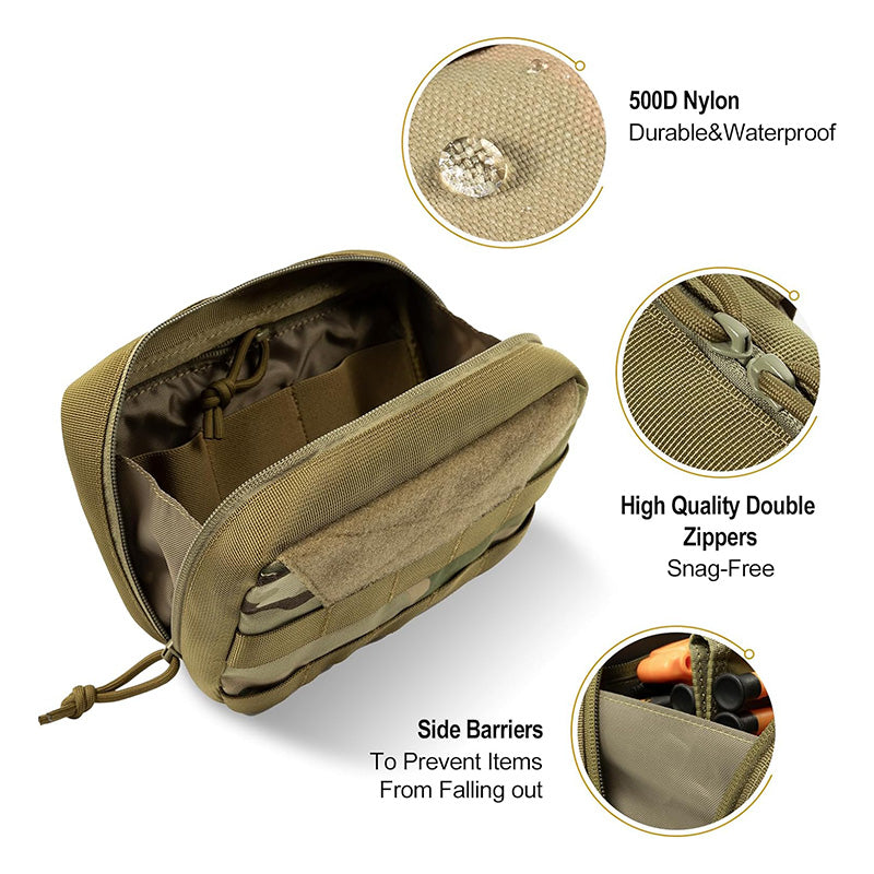 DRAGON SNAIL Admin Pouch丨MOLLE System &Velcro panel