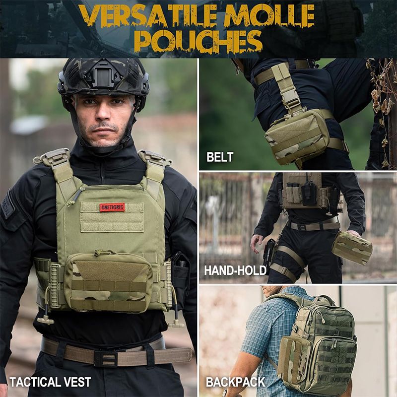DRAGON SNAIL Admin Pouch丨MOLLE System &Velcro panel
