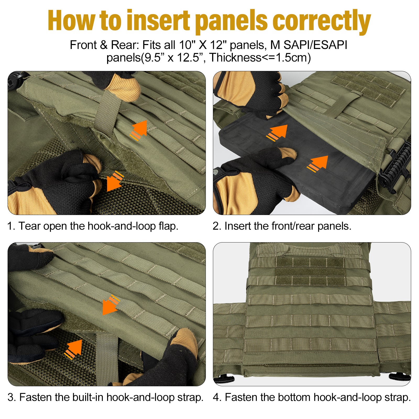 FYR Tactical Vest 丨 MOLLE System & Adjustable Size