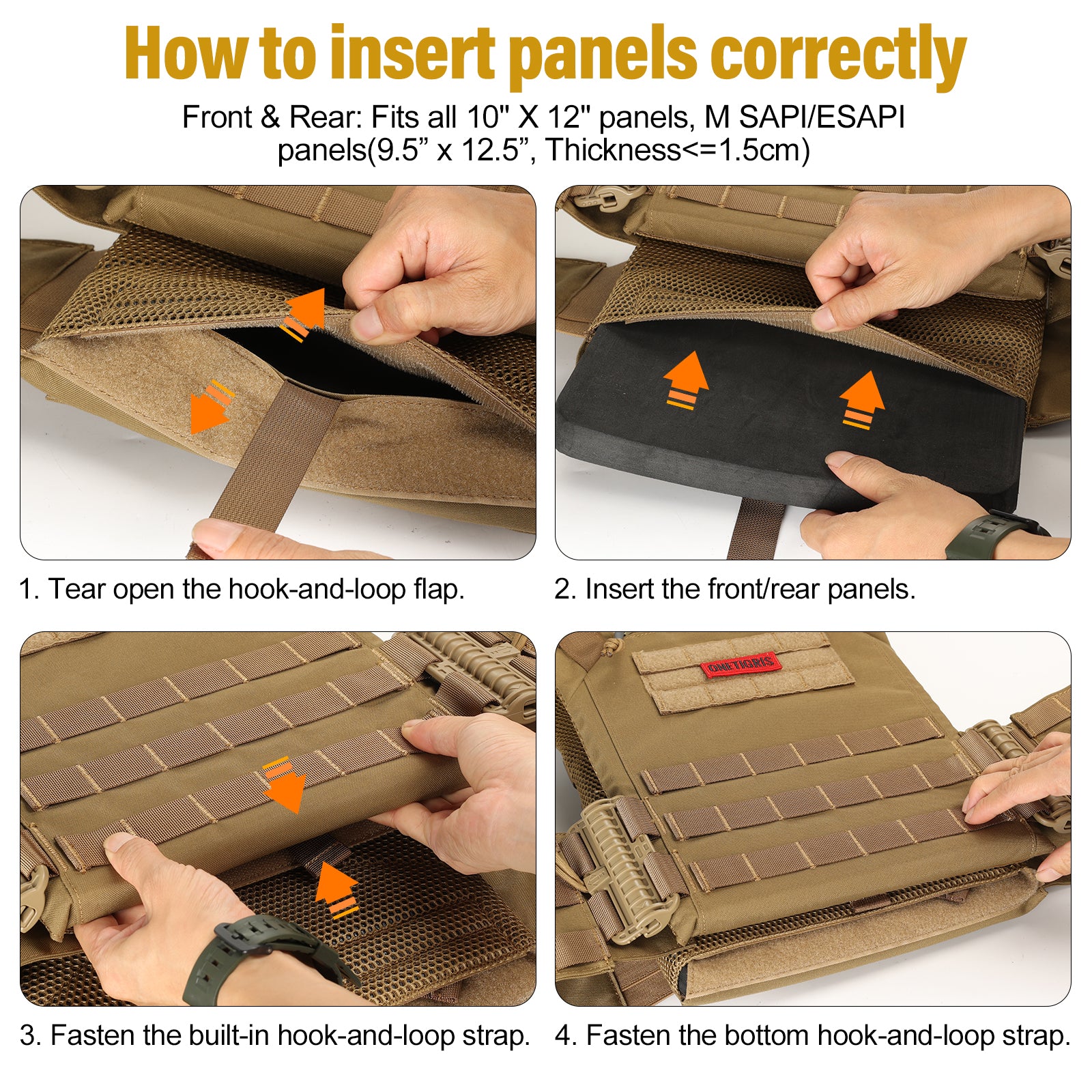 FYR Tactical Vest 丨 MOLLE System & Adjustable Size