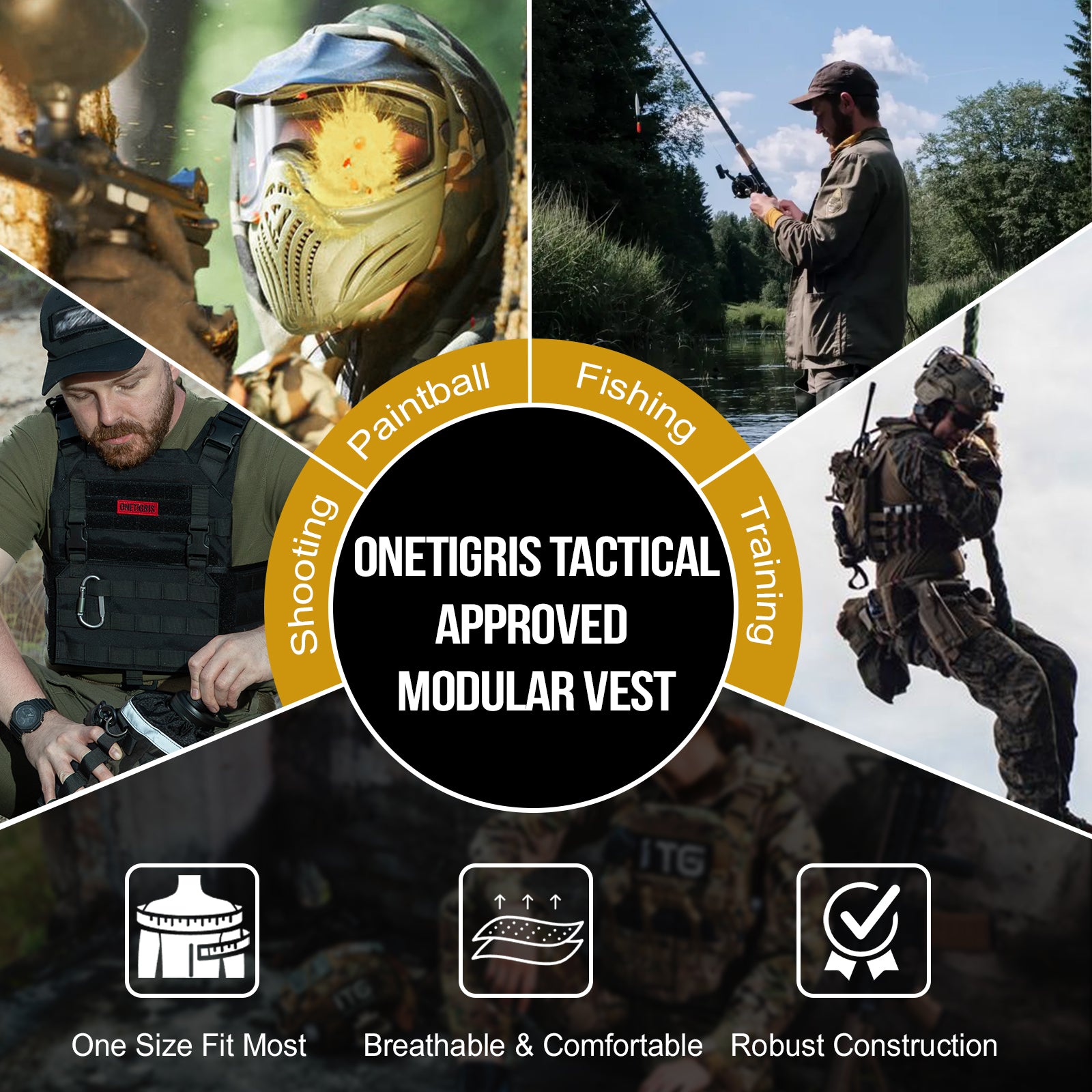 GRIFFIN Tactical Vest 丨MOLLE System & Velcro Panel