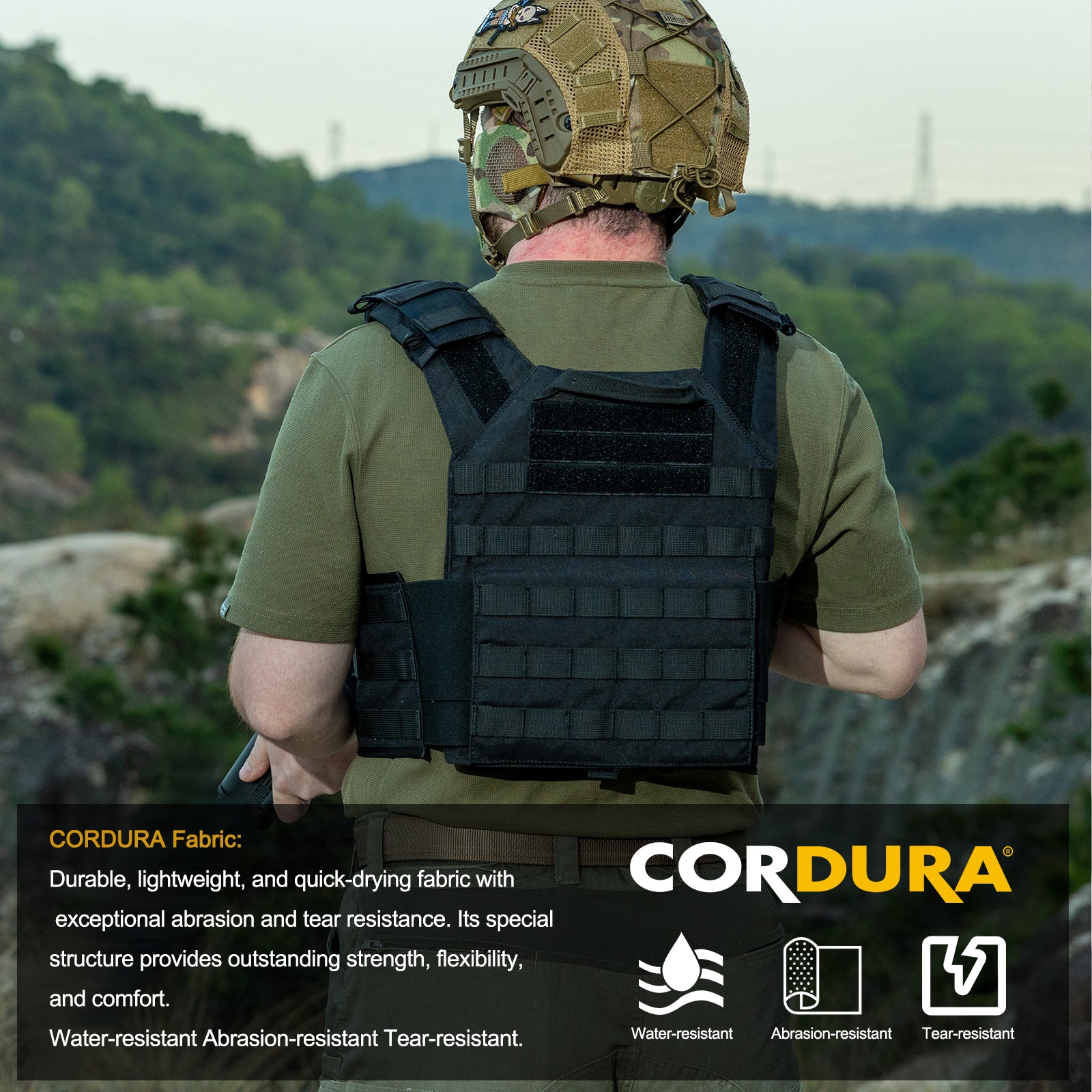 GRIFFIN Tactical Vest 丨MOLLE System & Velcro Panel