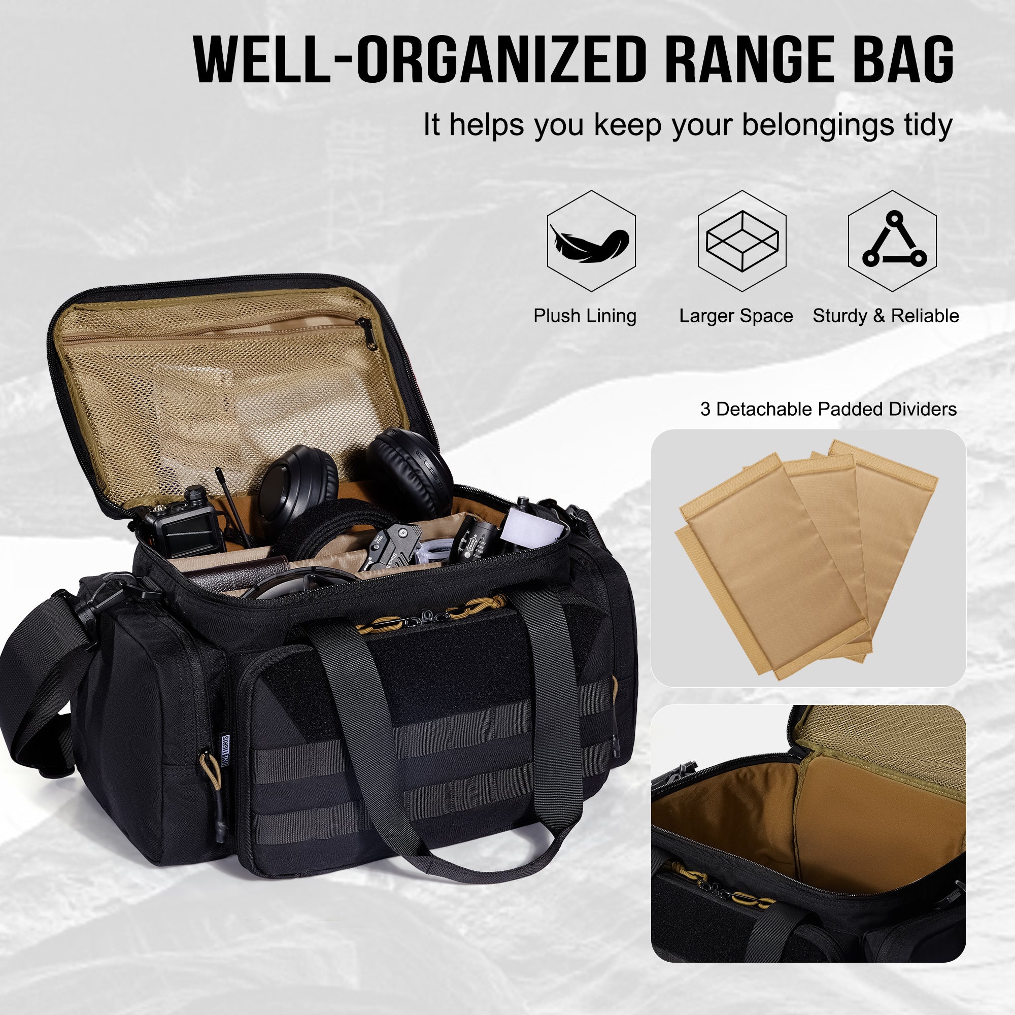 Tactical Shoulder Bag 01B 丨 Multi-Functional & High Capacity