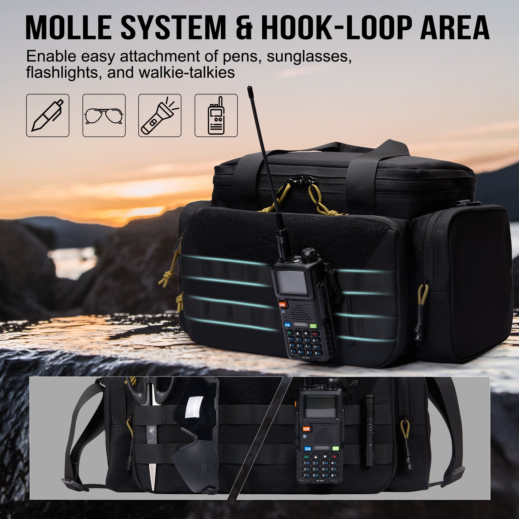 Tactical Shoulder Bag 01B 丨 Multi-Functional & High Capacity