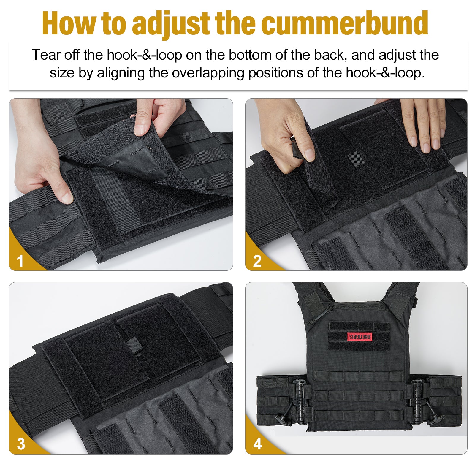 FYR Tactical Vest 丨 MOLLE System & Adjustable Size