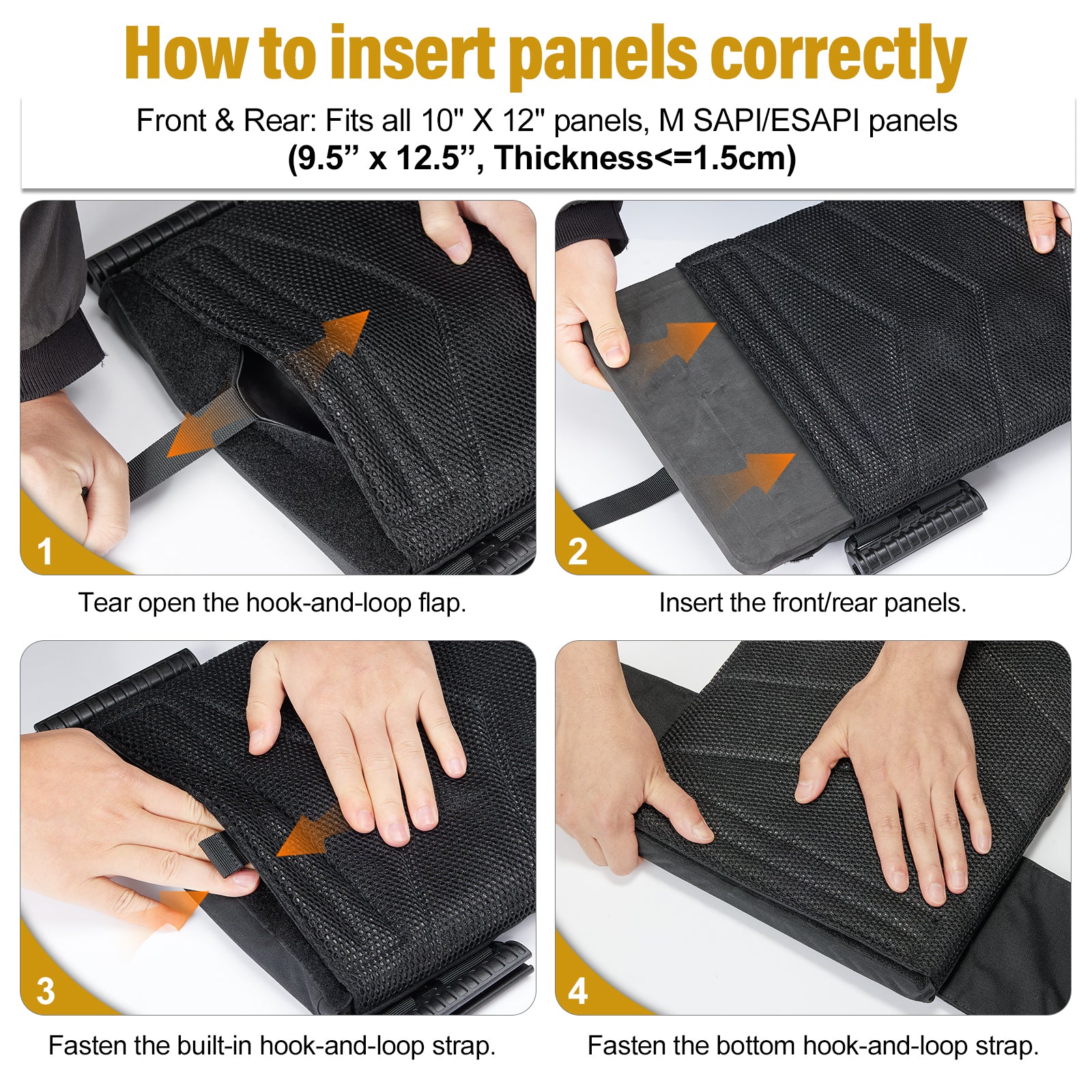 FYR Tactical Vest 丨 MOLLE System & Adjustable Size