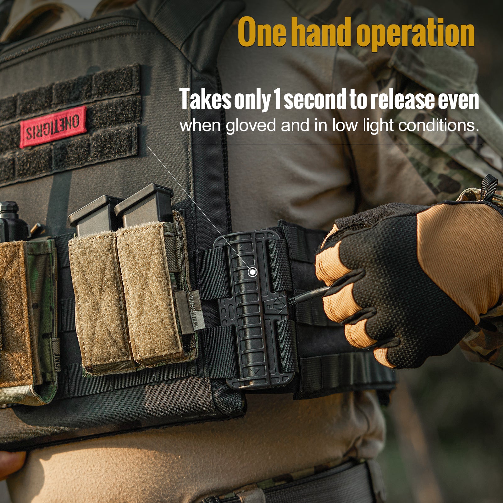 FYR Tactical Vest 丨 MOLLE System & Adjustable Size